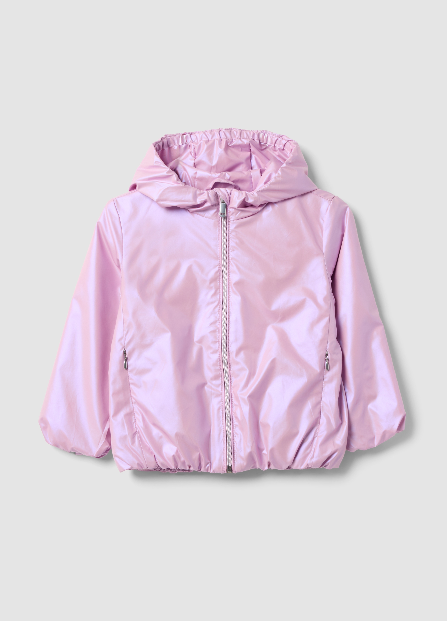 OVS KIDS, Giacca Antipioggia Leggera Rosa Con Zip E Cappuccio Per Bambina Regular Fit, Rosa, Taglia: 9-10