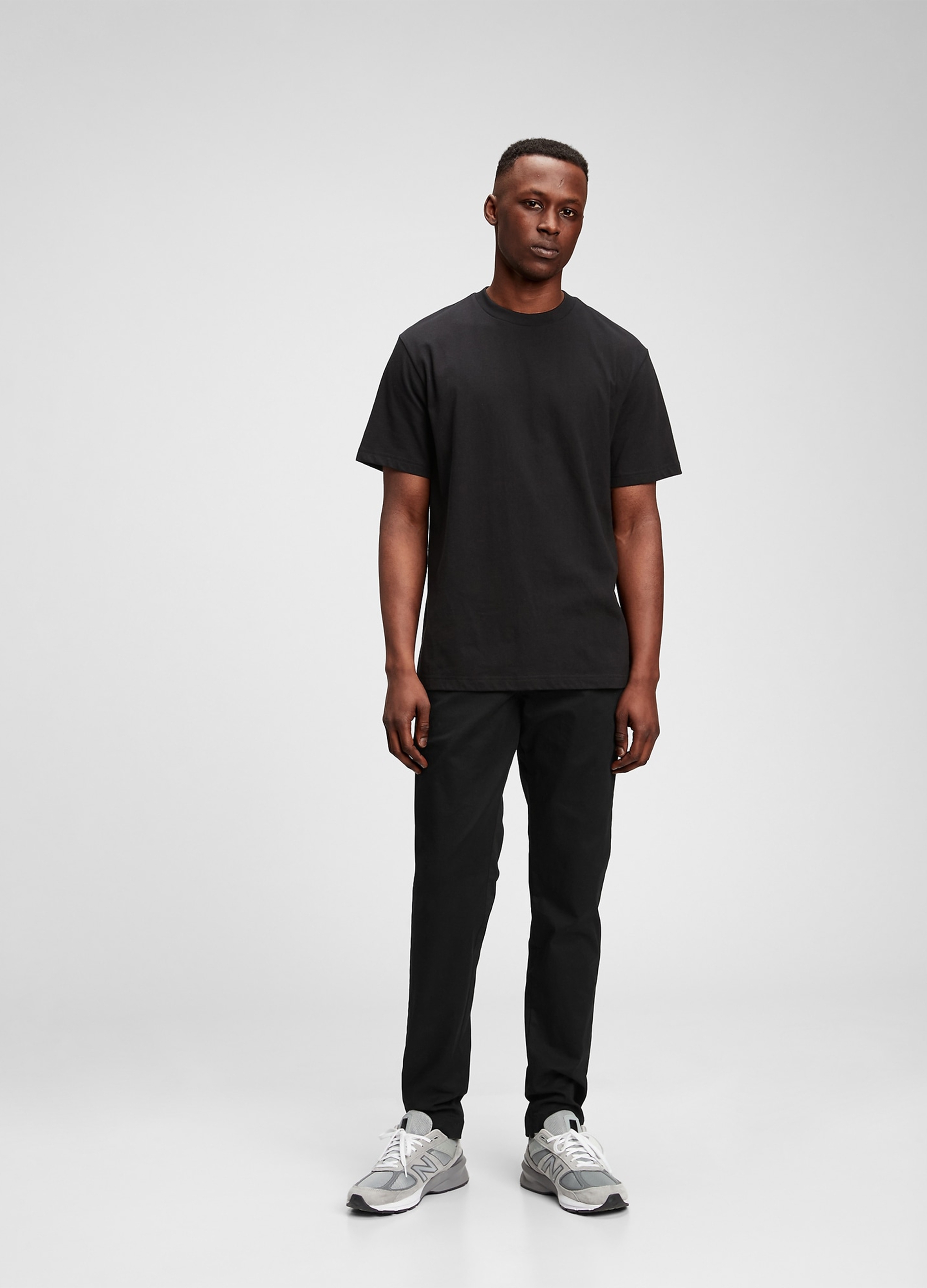 GAP, Pantaloni Slim Fit In Cotone Stretch, Uomo, Nero, Taglia: 30 x 32