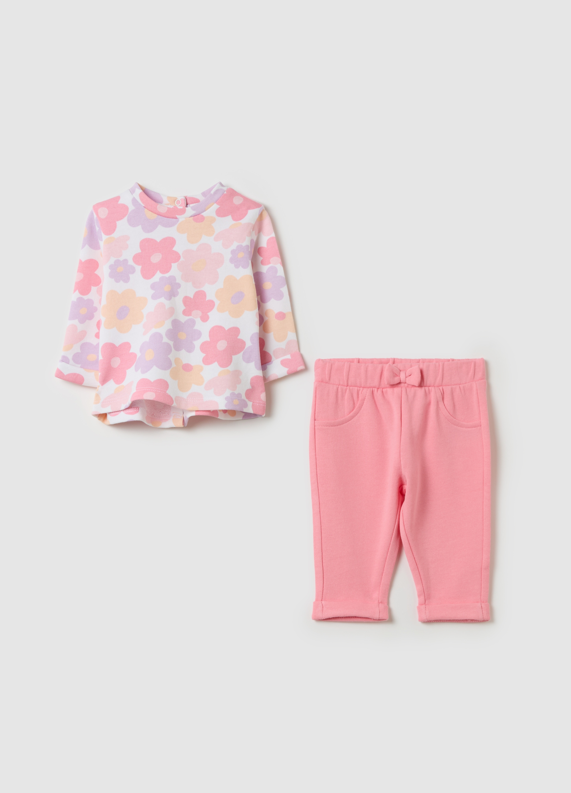 FAGOTTINO, Set T-shirt E Treggings In Cotone, Neonata, Multicolor, Taglia: 1-3