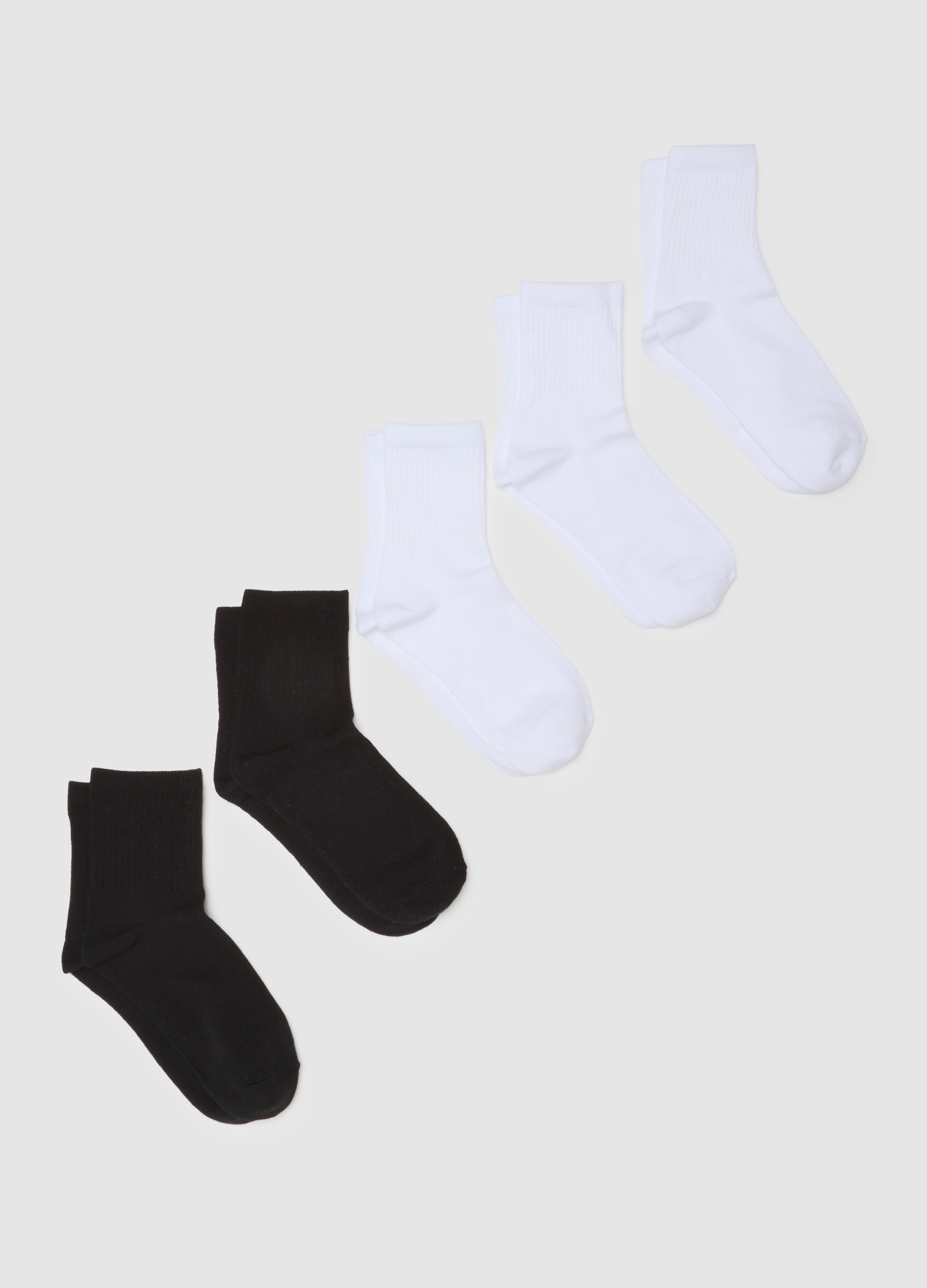 OVS, Multipack Di Cinque Calzini In Misto Cotone Multicolor, Donna, Multicolor, Taglia: 39-41