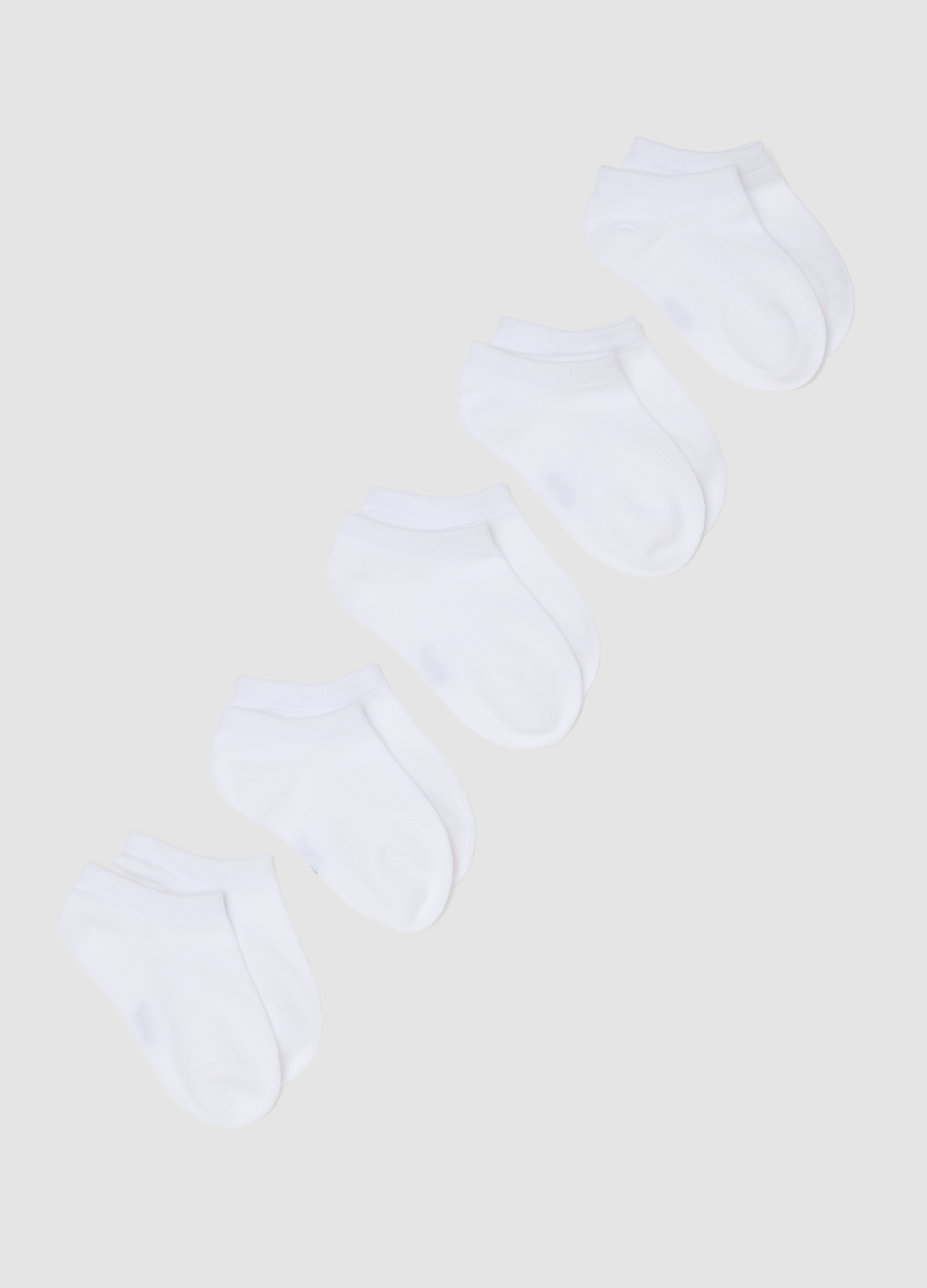 OVS KIDS, Multipack De Calcetines De Mezcla De Algodón Blanco Para Niños Ajuste Regular, Niño, Blanco óptico, Talla: 25/27