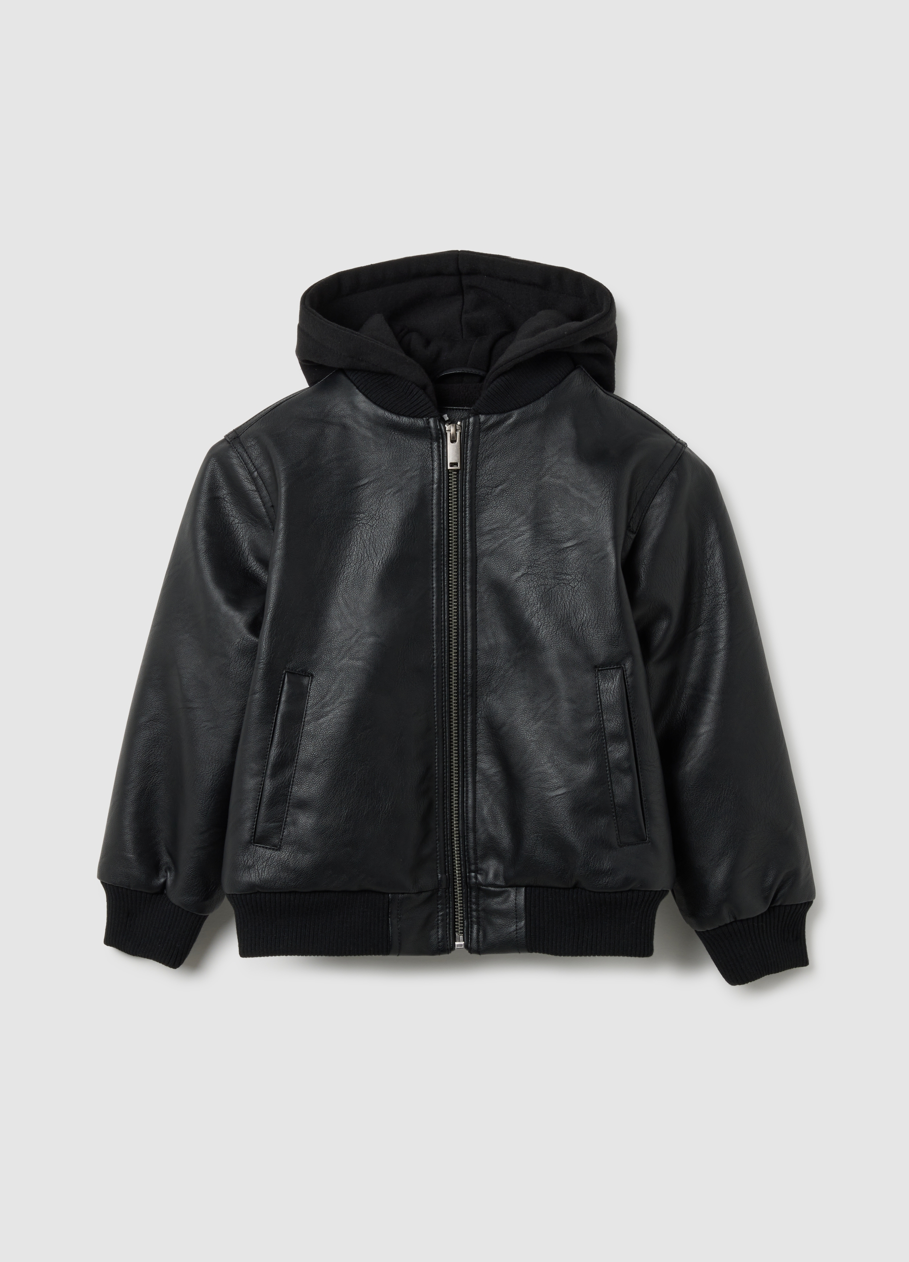 OVS KIDS, Bomber Da Bambino Nero Regular Fit, Nero, Taglia: 4-5