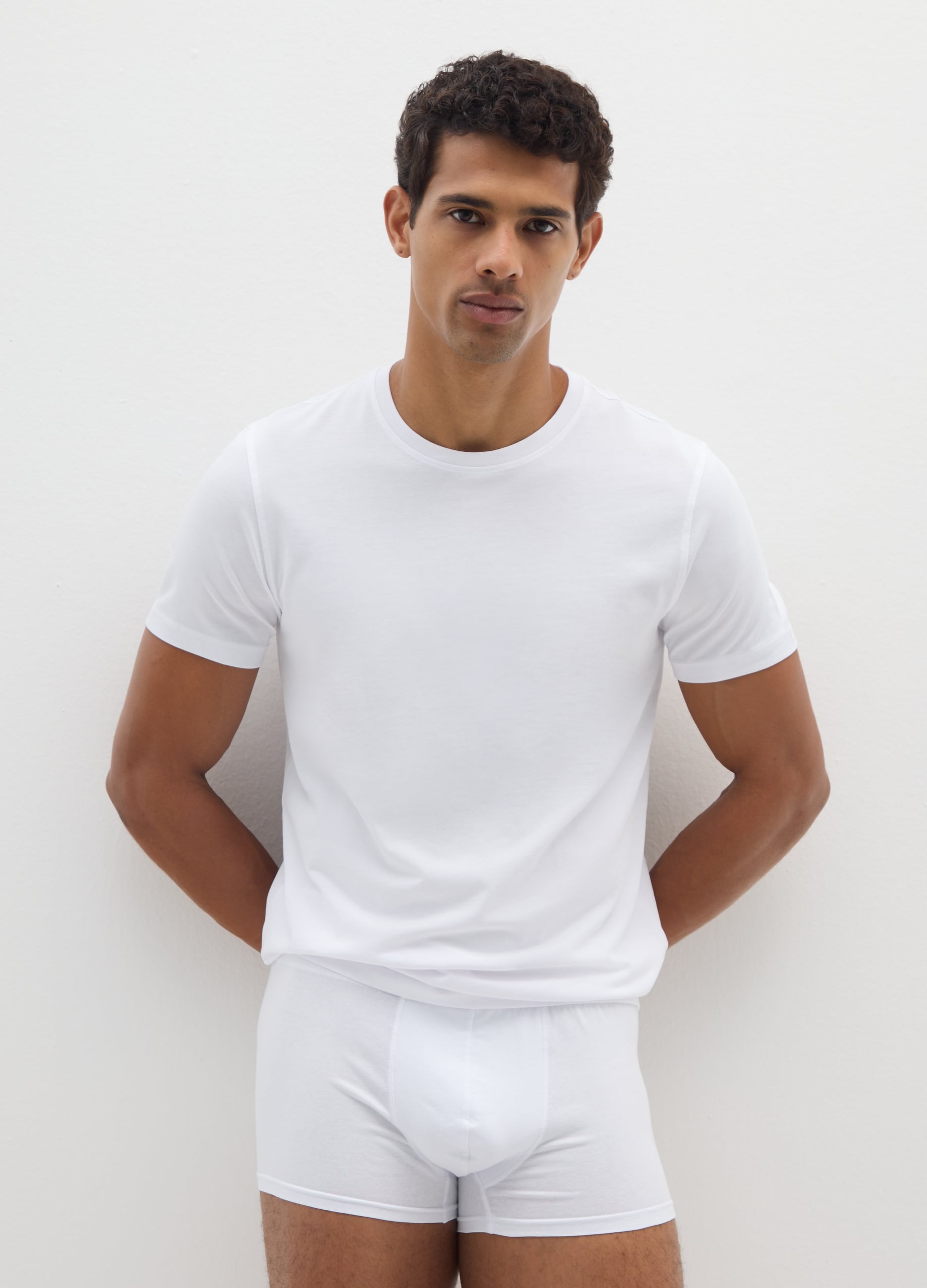 OVS, Tripack Di Boxer In Cotone Elasticizzato Bianco Regular Fit, Uomo, Bianco, Taglia: XXL