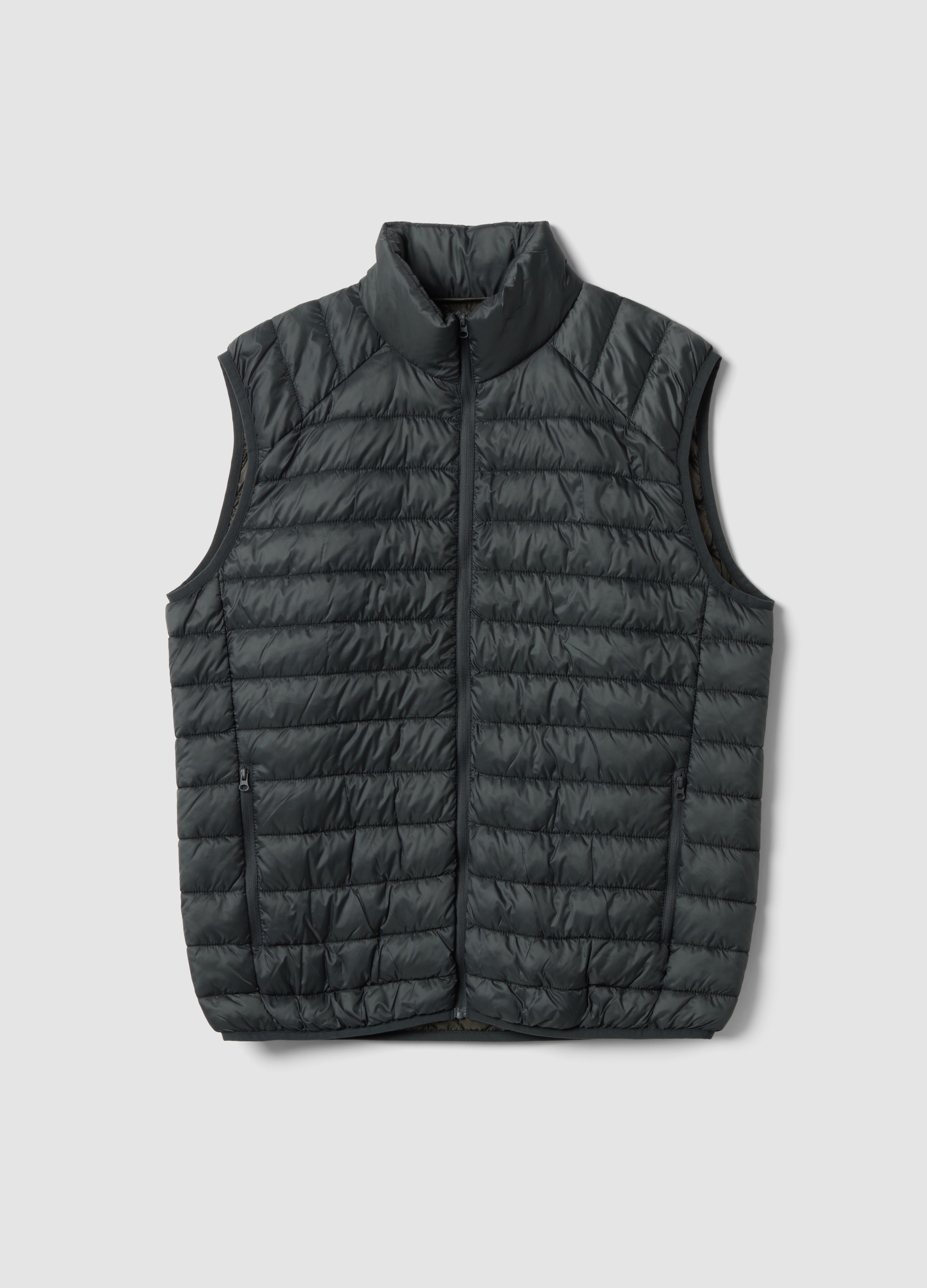 OVS, Gilet Ultralight Grigio Imbottito Con Zip, Uomo, Grigio, Taglia: XXXL