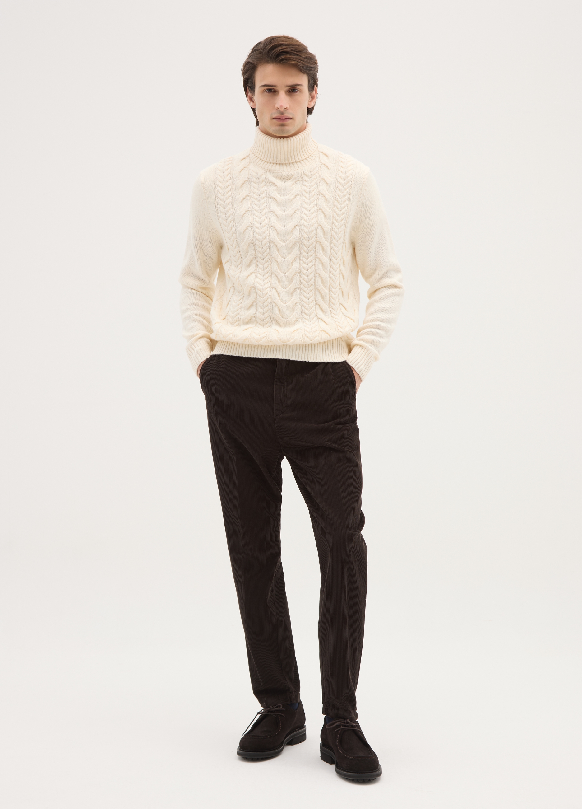 OVS, Pantaloni Marroni In Velluto A Coste Regular Fit, Uomo, Marrone, Taglia: 46