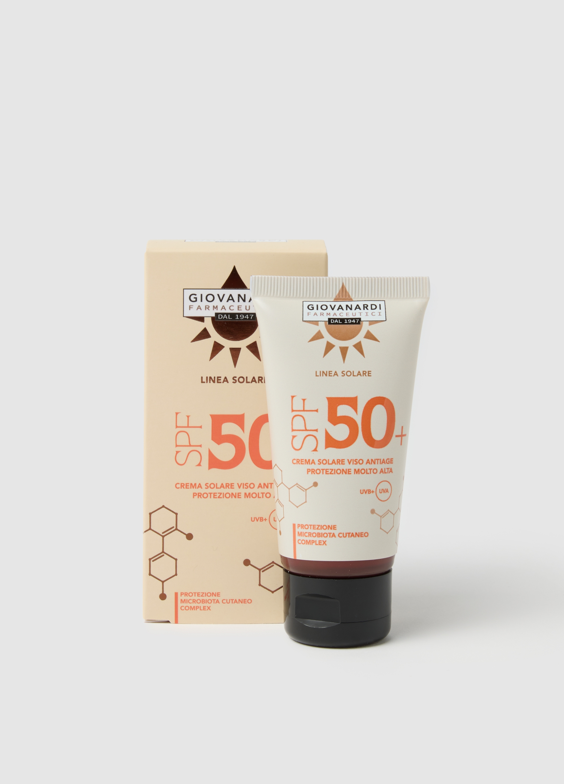 GIOVANARDI FARMACEUTICI, Gf Crema Viso Spf50, Donna, Bianco, Taglia: FASUL
