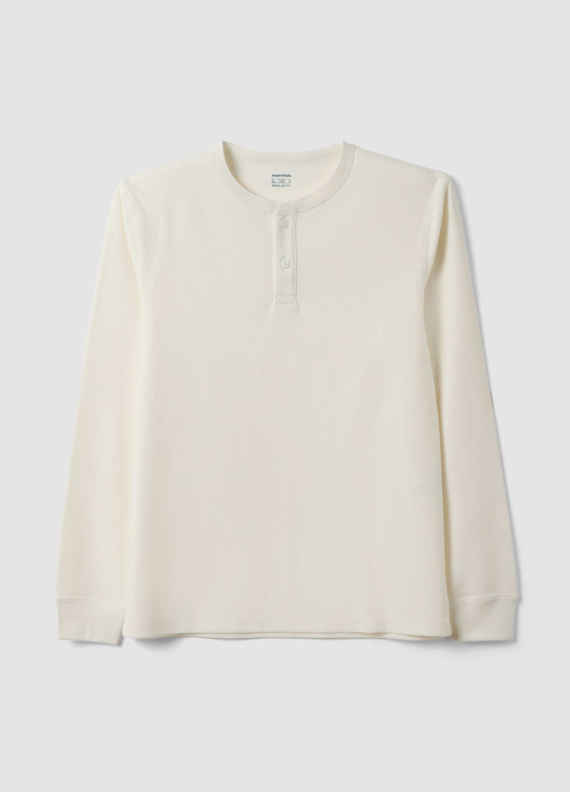 OVS, T-shirt Bianca In Misto Viscosa A Nido D'ape Regular Fit, Uomo, Bianco, Taglia: S