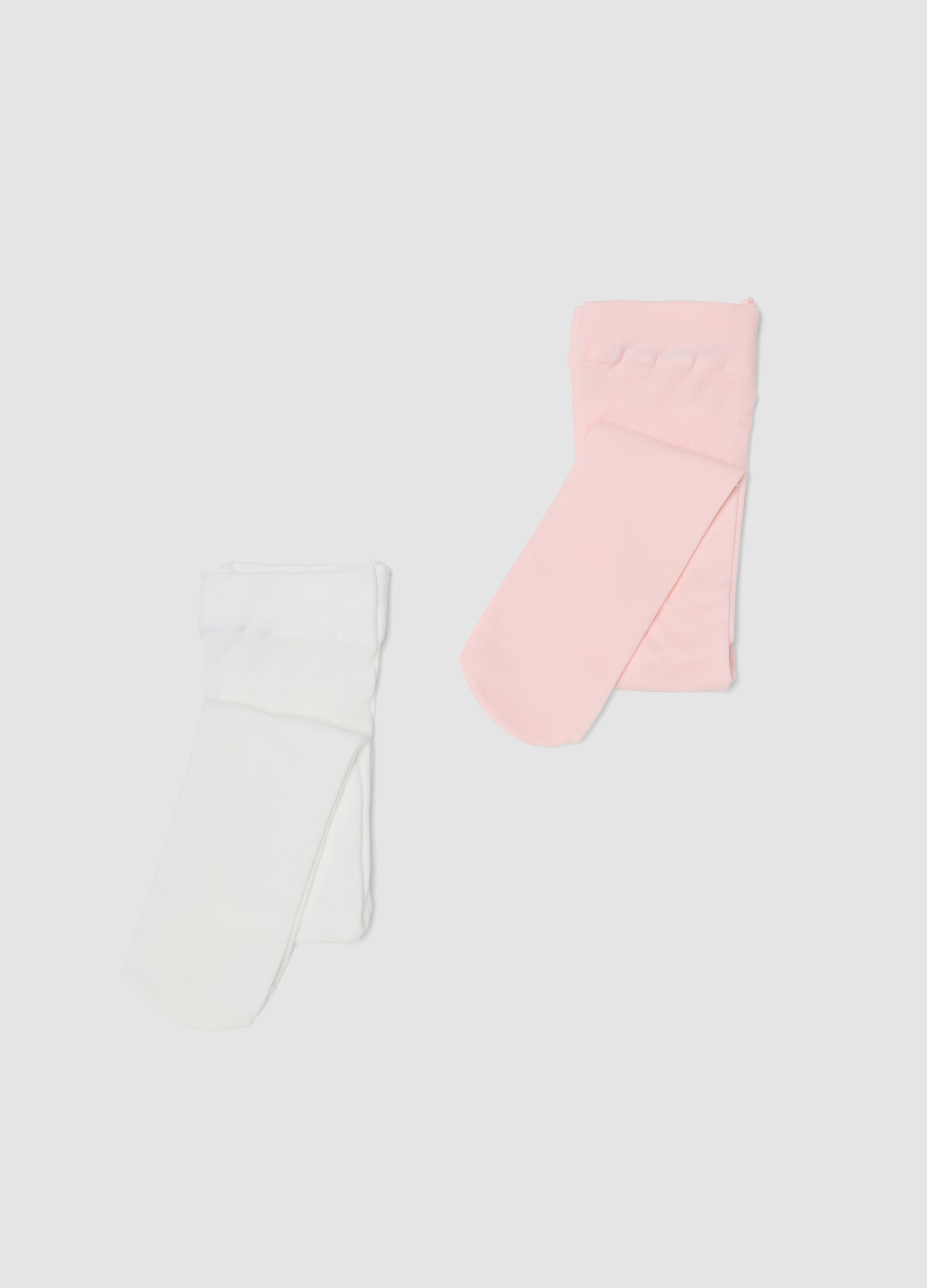 FAGOTTINO, Pack De Leotardos Elásticos Multicolor Para Bebé Niña, Niña, Blanco/rosa, Talla: 24-30