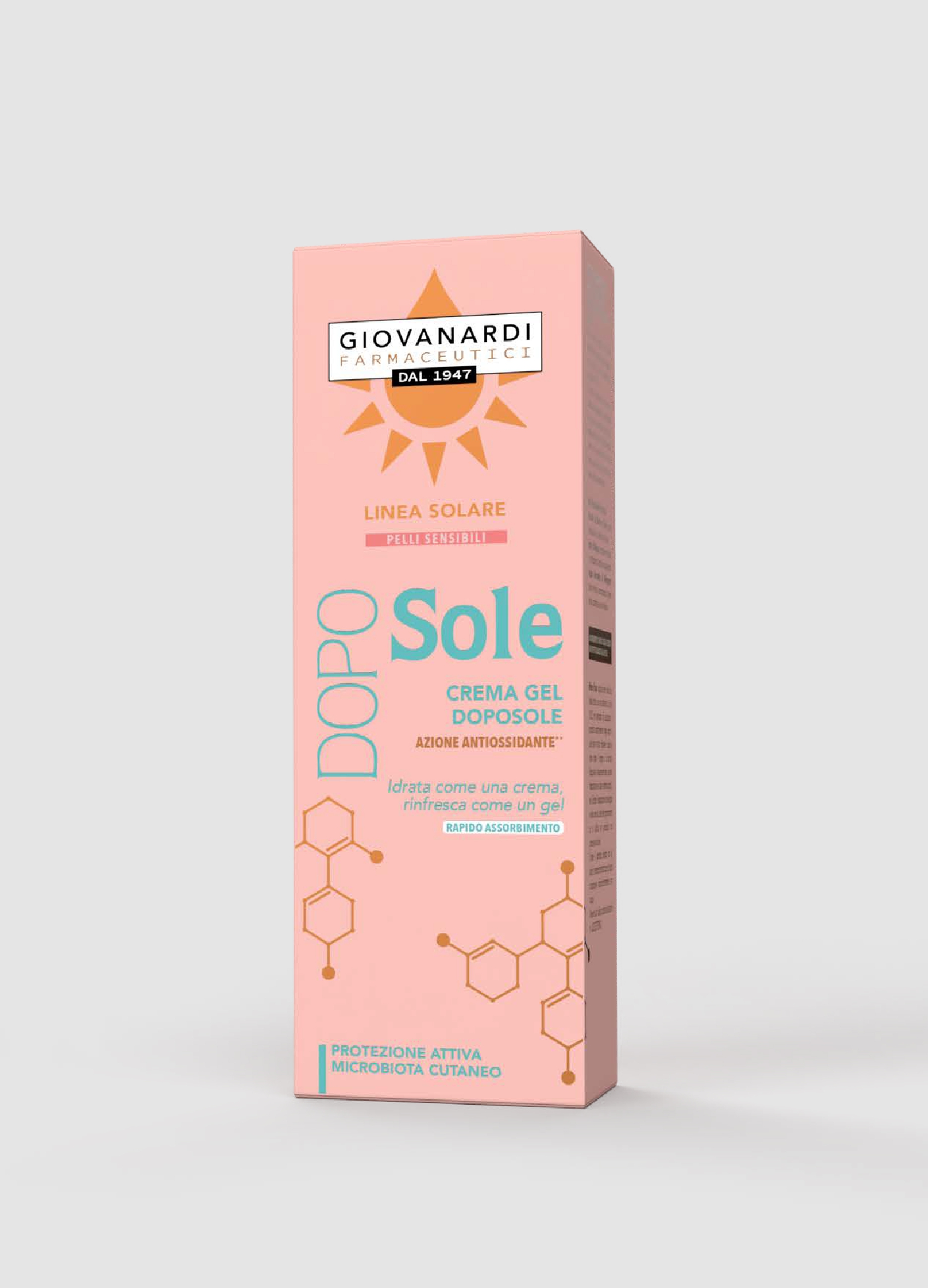 GIOVANARDI FARMACEUTICI, Crema Gel Doposole Pelli Sensibili, Donna, Rosa, Taglia: FASUL