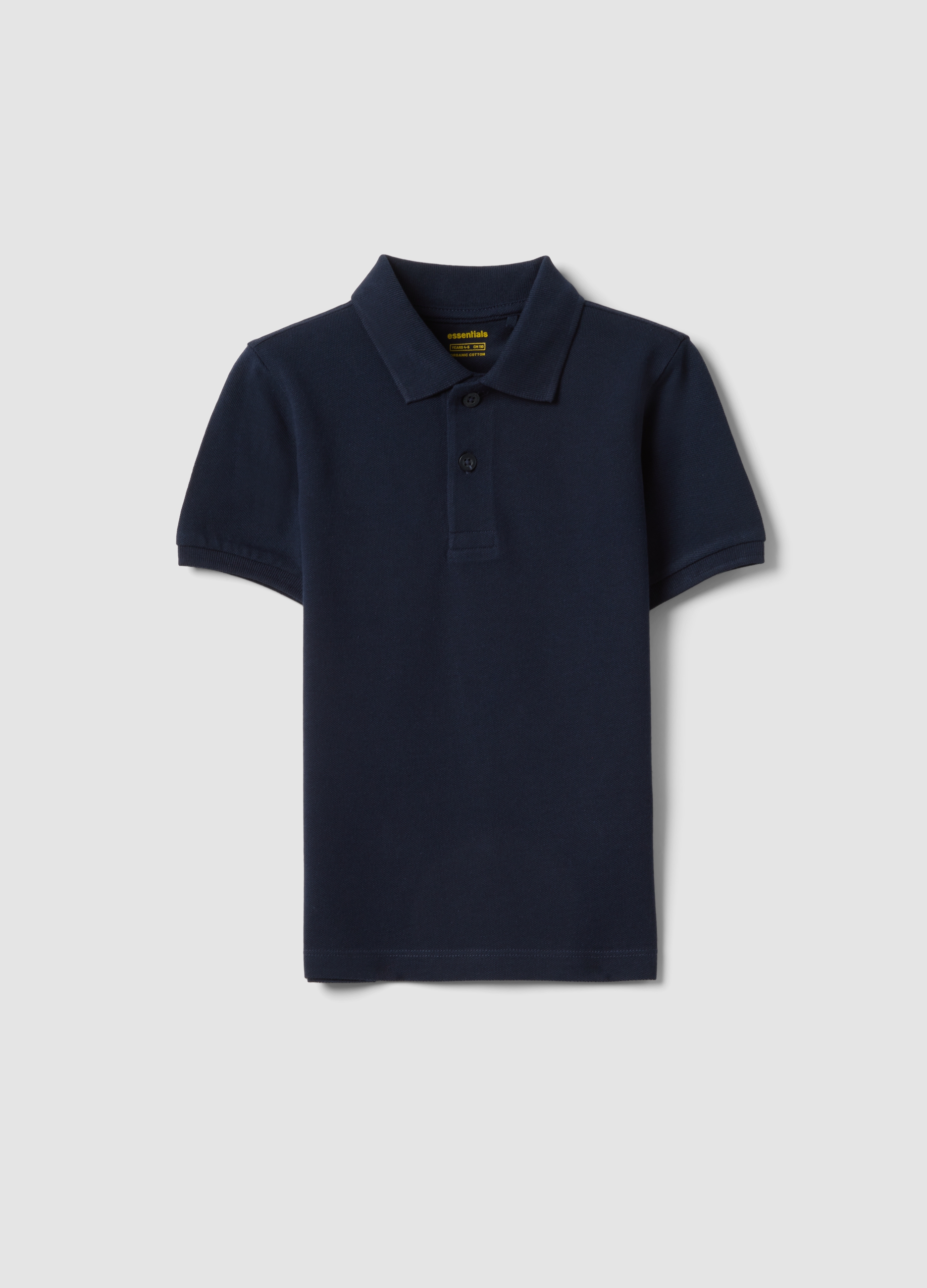 OVS KIDS, Polo Azul De Algodón Orgánico Para Niño, Corte Regular, Niño, Azul marino, Talla: 6-7