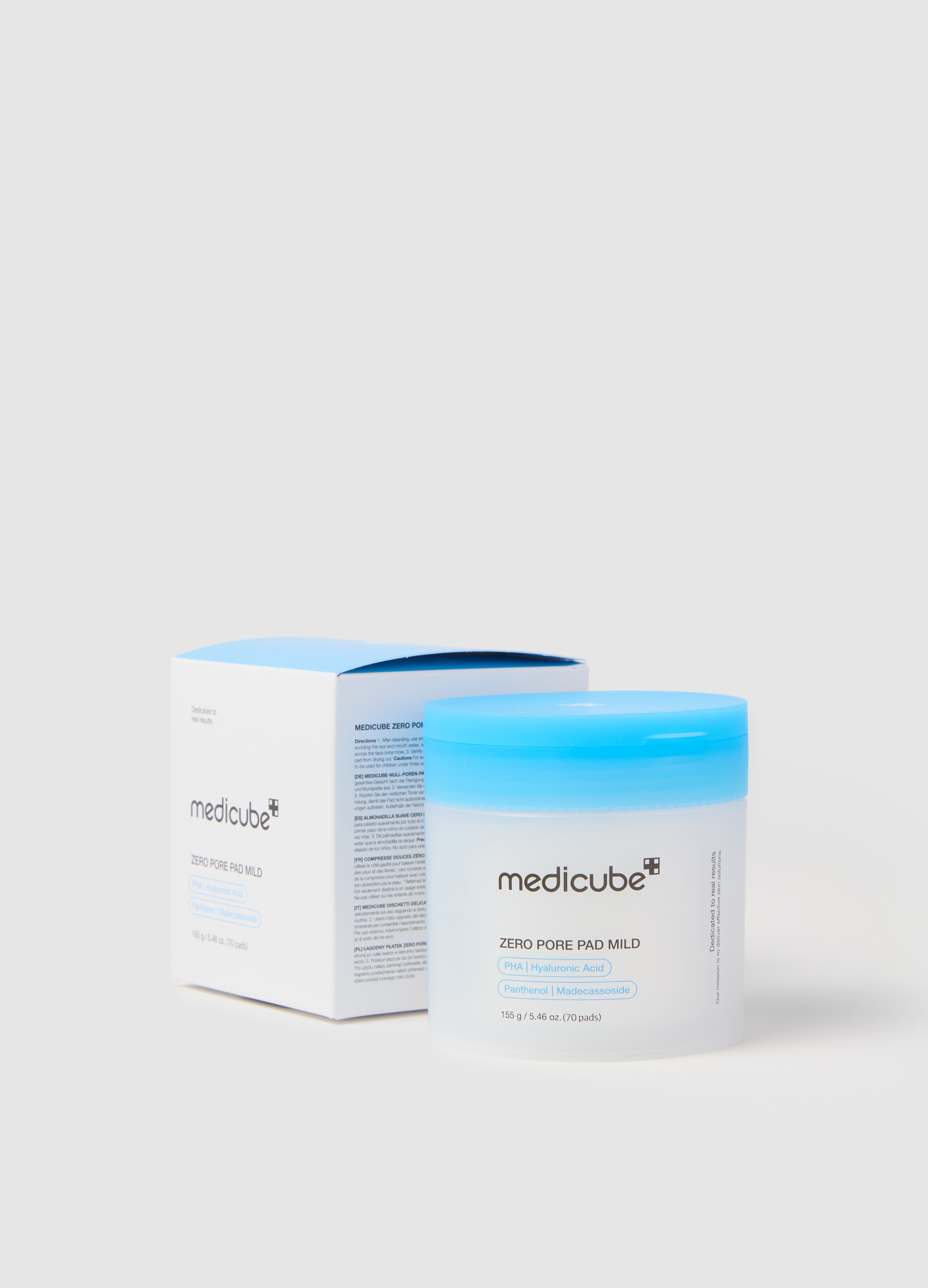 MEDICUBE, Medicube Zero Pore Pad Mild 155g (70pcs) - Skincare Coreana, Donna, Bianco, Taglia: FASUL