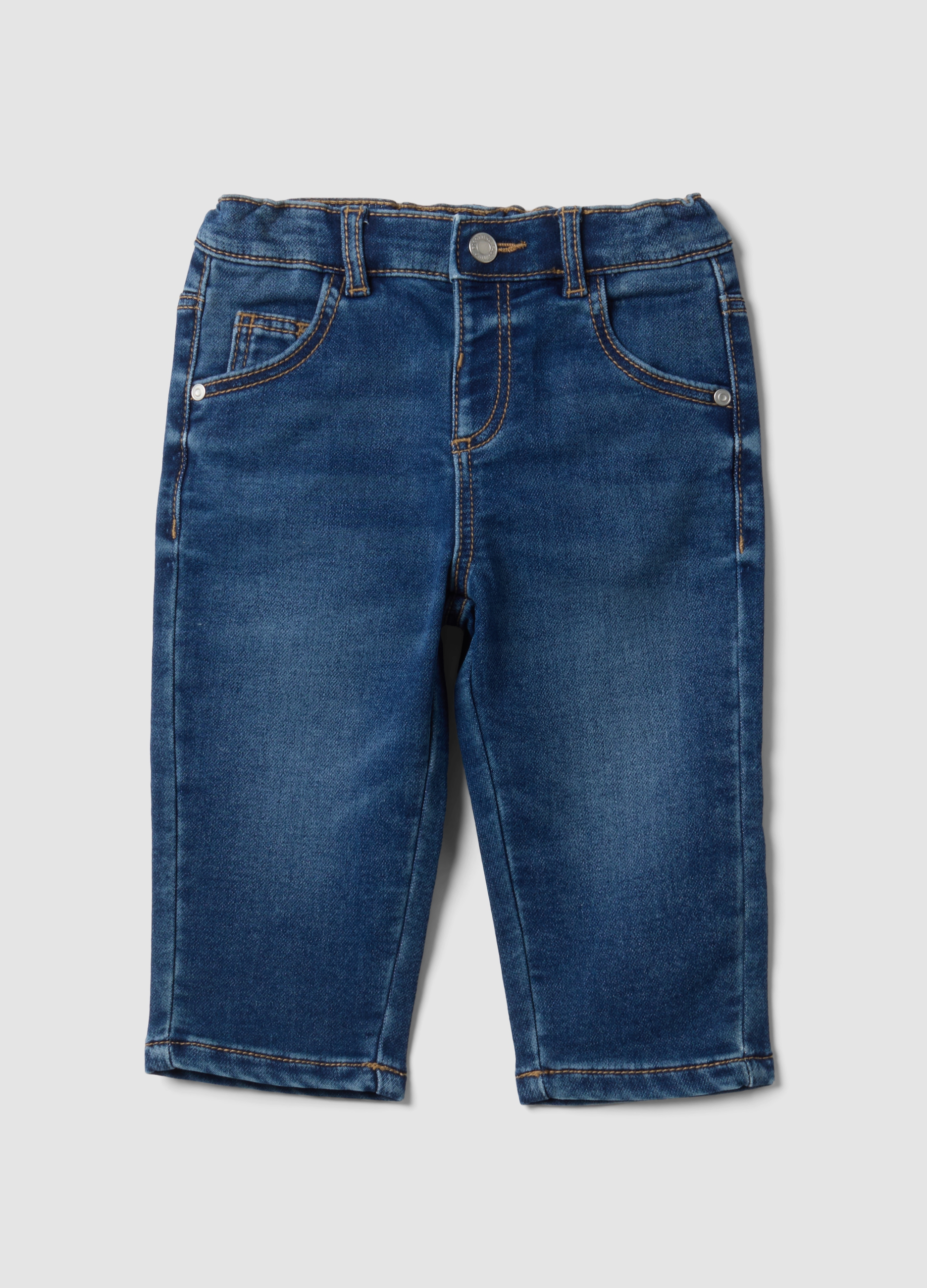 FAGOTTINO , Dunkelblaue Denim-jeans Aus Stretch-baumwolle, Regular Fit Für Babyjungen, Junge, Blu, Größe: 30-36