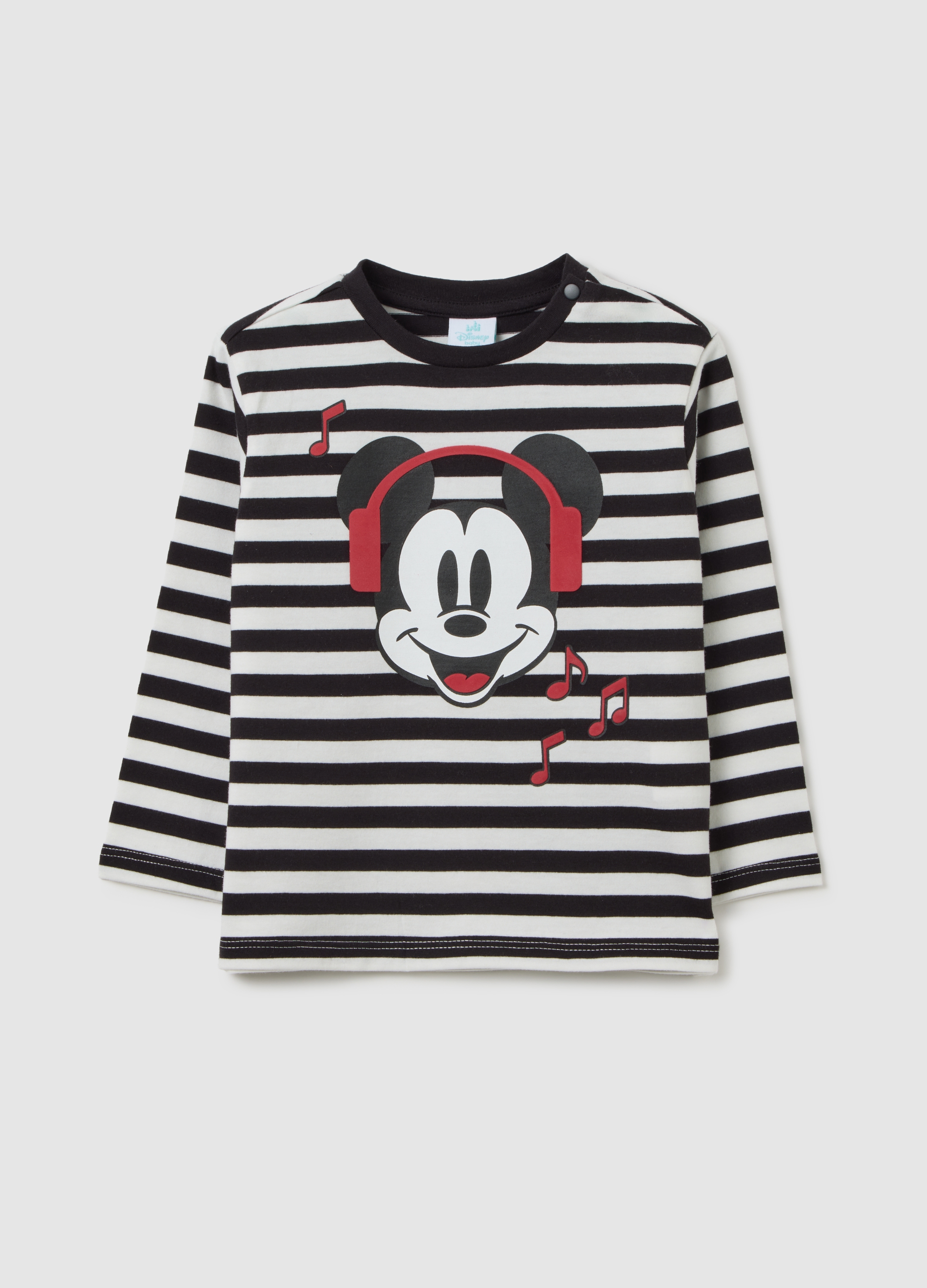 Camiseta Infantil De Algodón Puro Multicolor Corte Regular, Niño, Negro/Blanco, Talla: 24-30