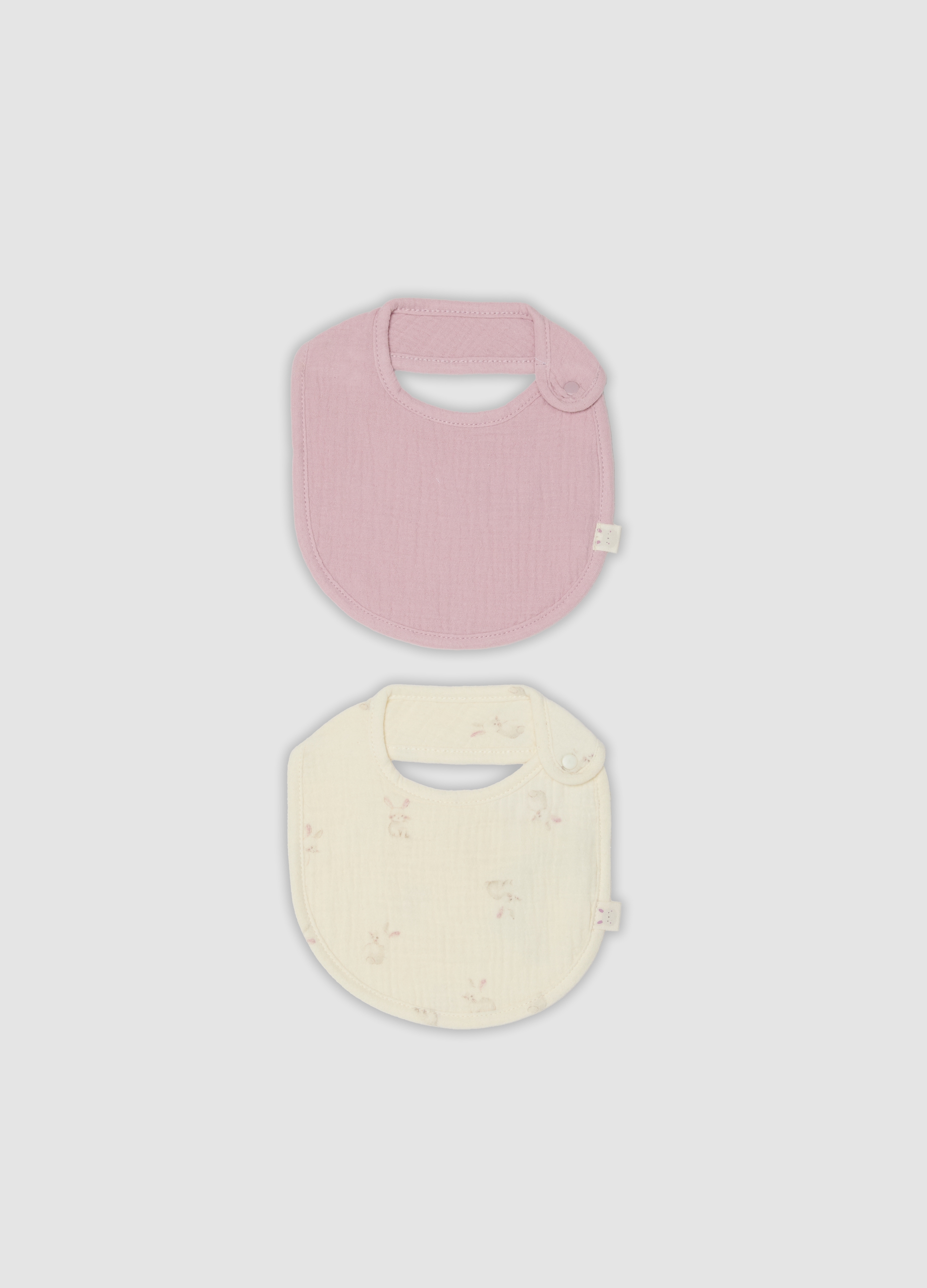 FAGOTTINO, Bipack Di Bavaglini Multicolor In Puro Cotone Per Neonata, Multicolor, Taglia: T.U.