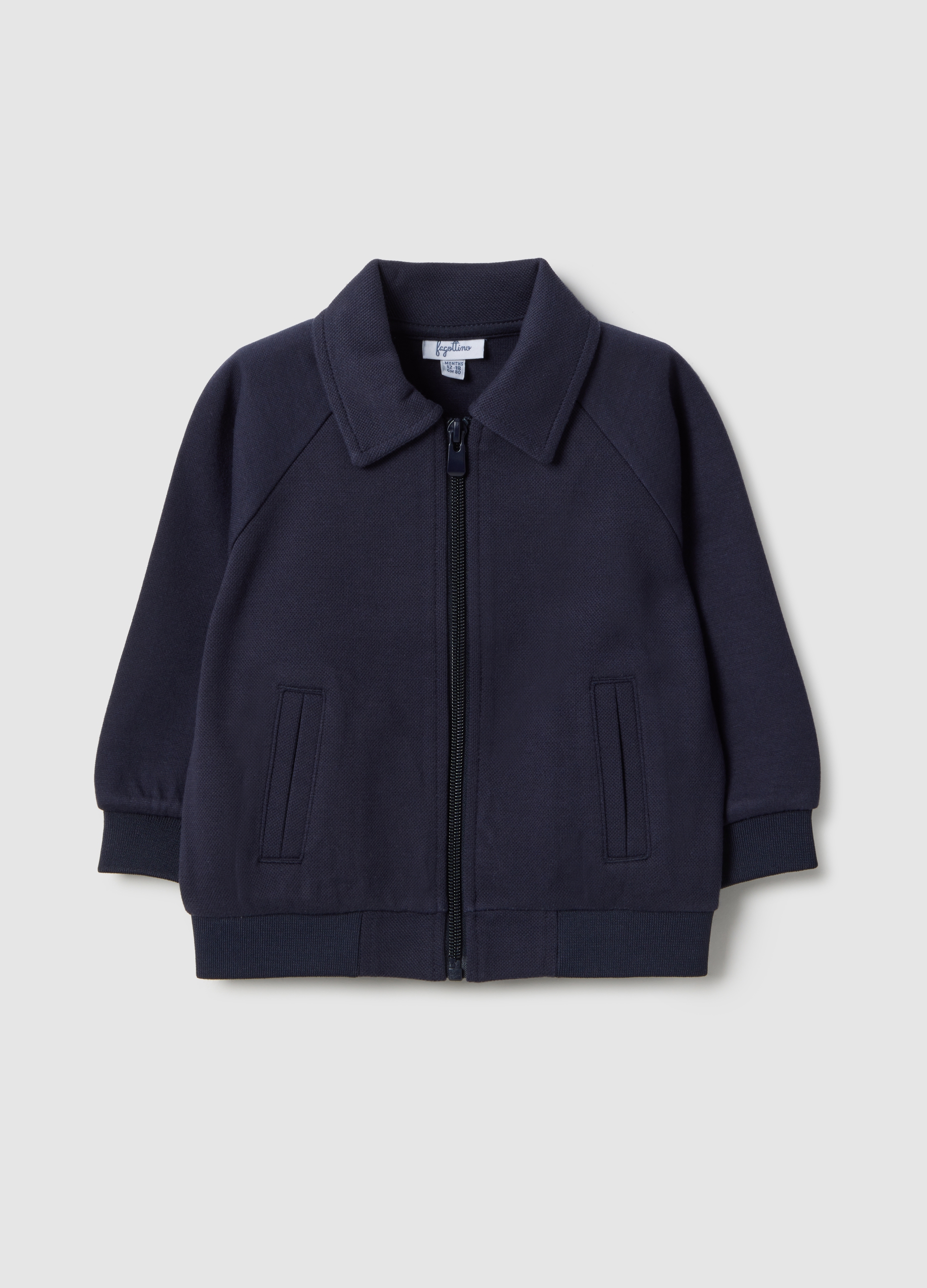 FAGOTTINO, Felpa In Misto Cotone Blu Regular Fit Per Bimbo, Bambino, Blu, Taglia: 24-30