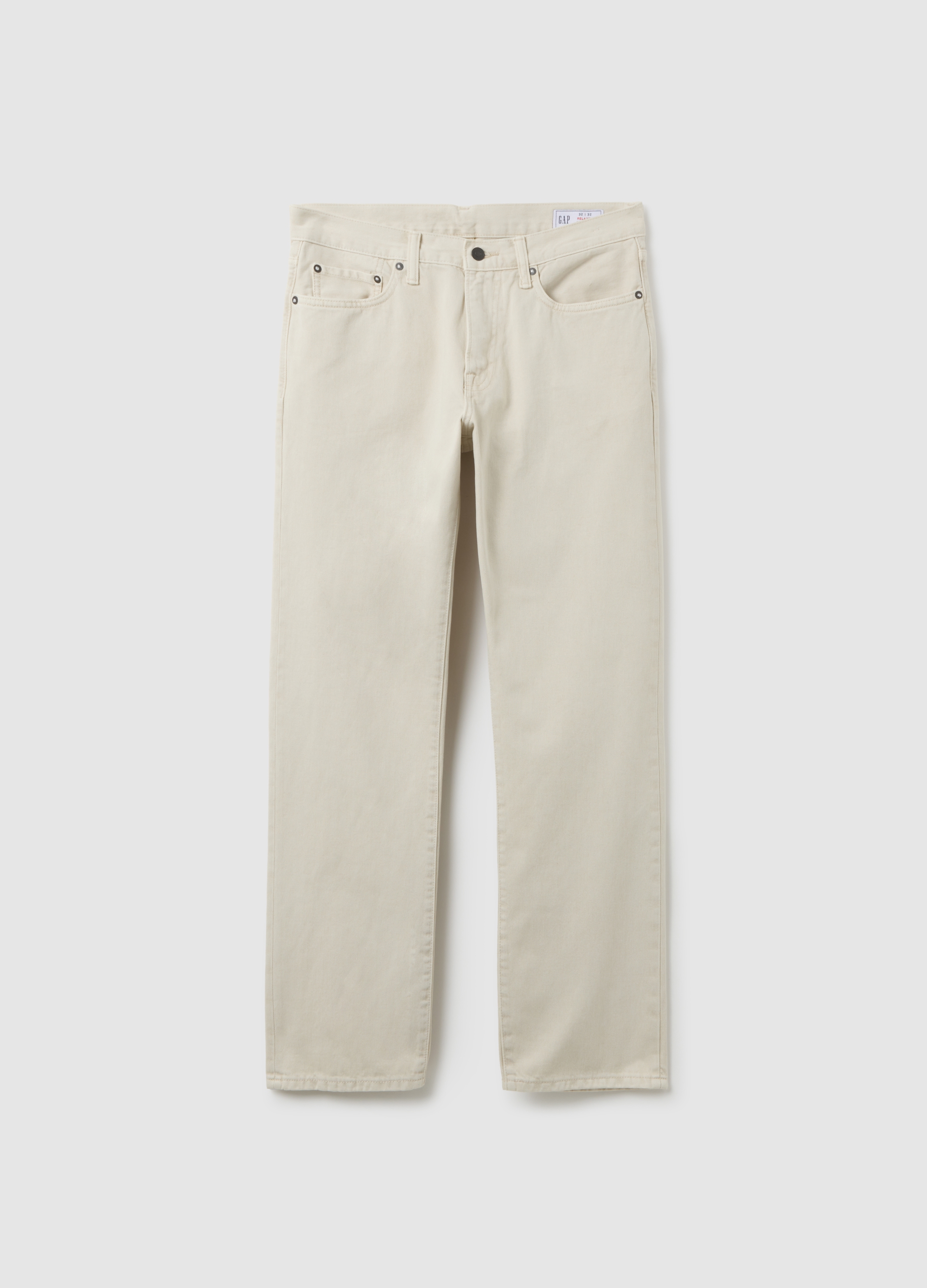 GAP, Pantaloni In Denim Regular Fit, Uomo, Beige, Taglia: 30 x 32
