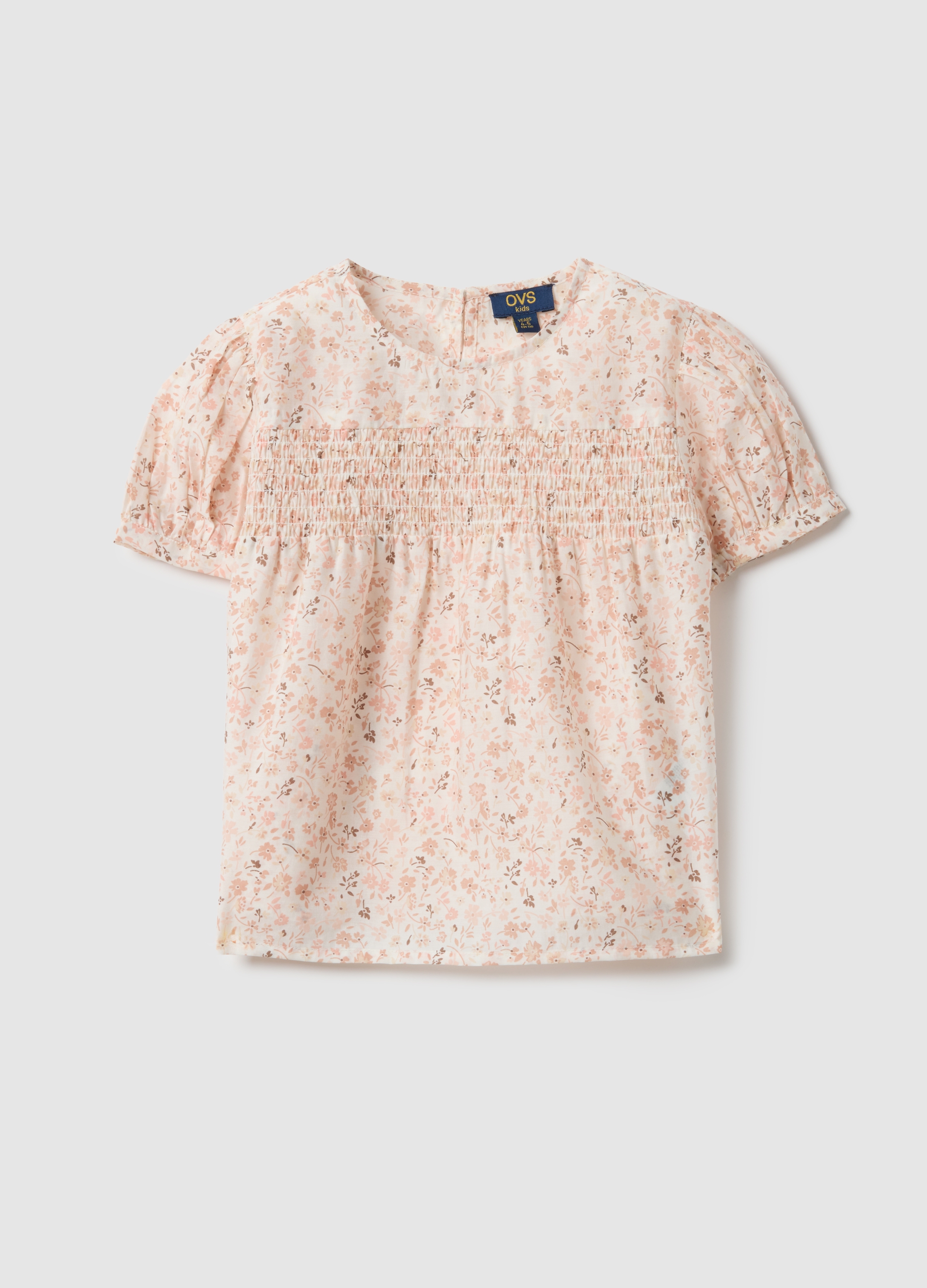 OVS KIDS, Blusa Floral Multicolor De Lyocell Para Niñas, Ajuste Regular, Niña, Pink/White, Talla: 7-8