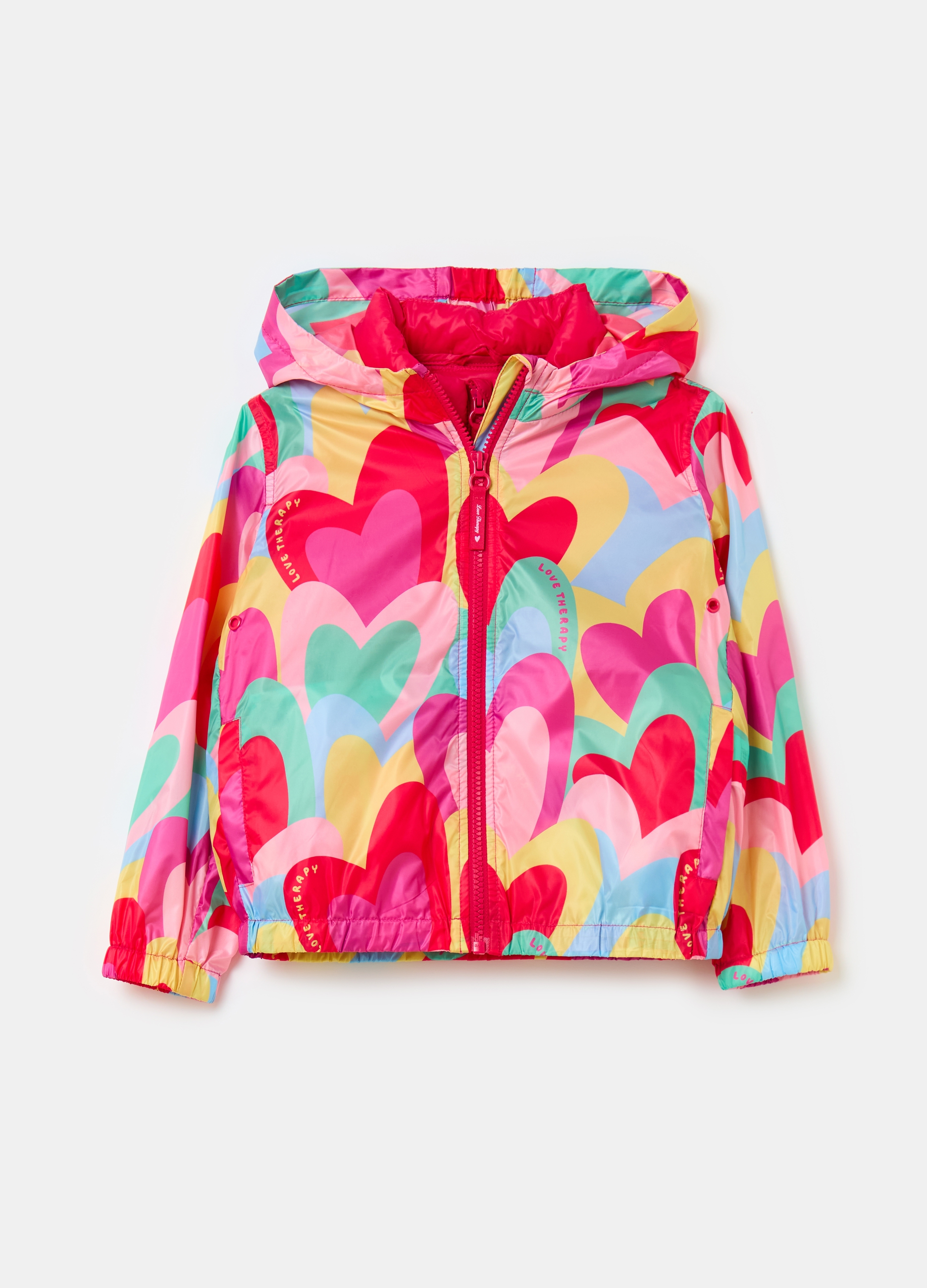 LOVE THERAPY, Giacca Impermeabile Con Gilet Staccabile, Bambina, Multicolor, Taglia: 4-5