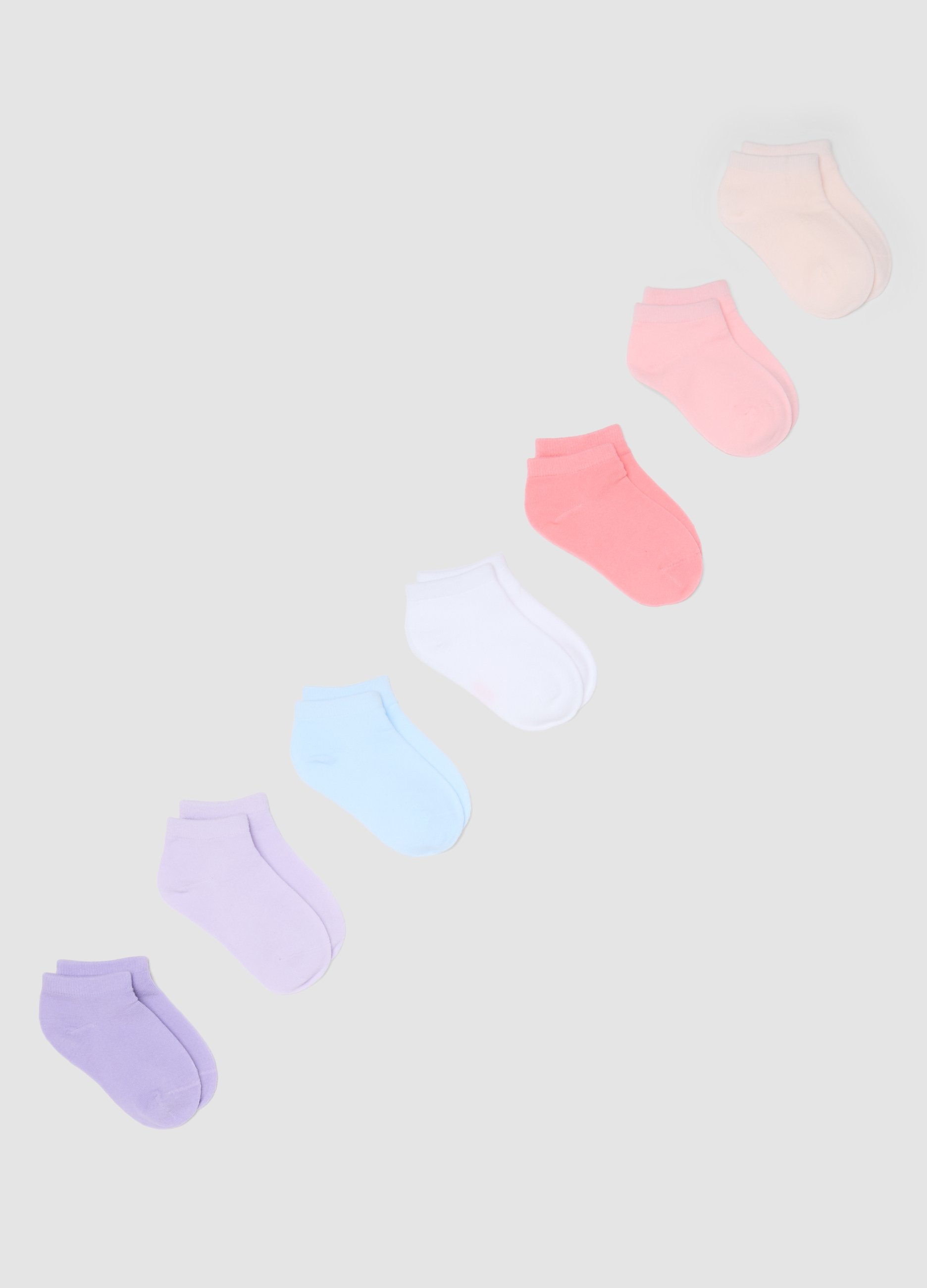 OVS KIDS, Multipack Calze Corte In Misto Cotone Multicolor Da Bambina, Multicolor, Taglia: 25/27