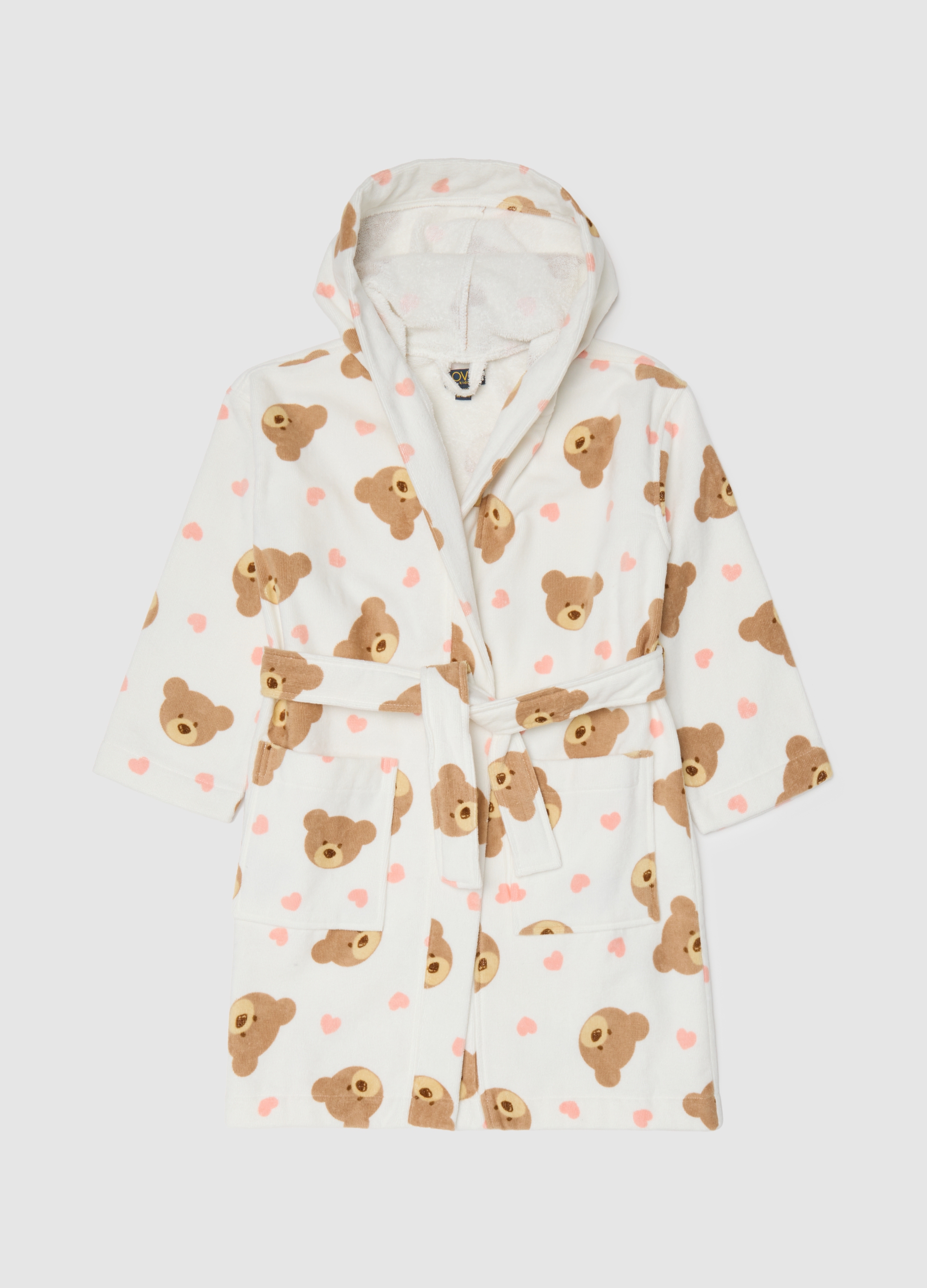 OVS KIDS, Accappatoio Da Bambina In Puro Cotone Multicolor, Multicolor, Taglia: 9-10