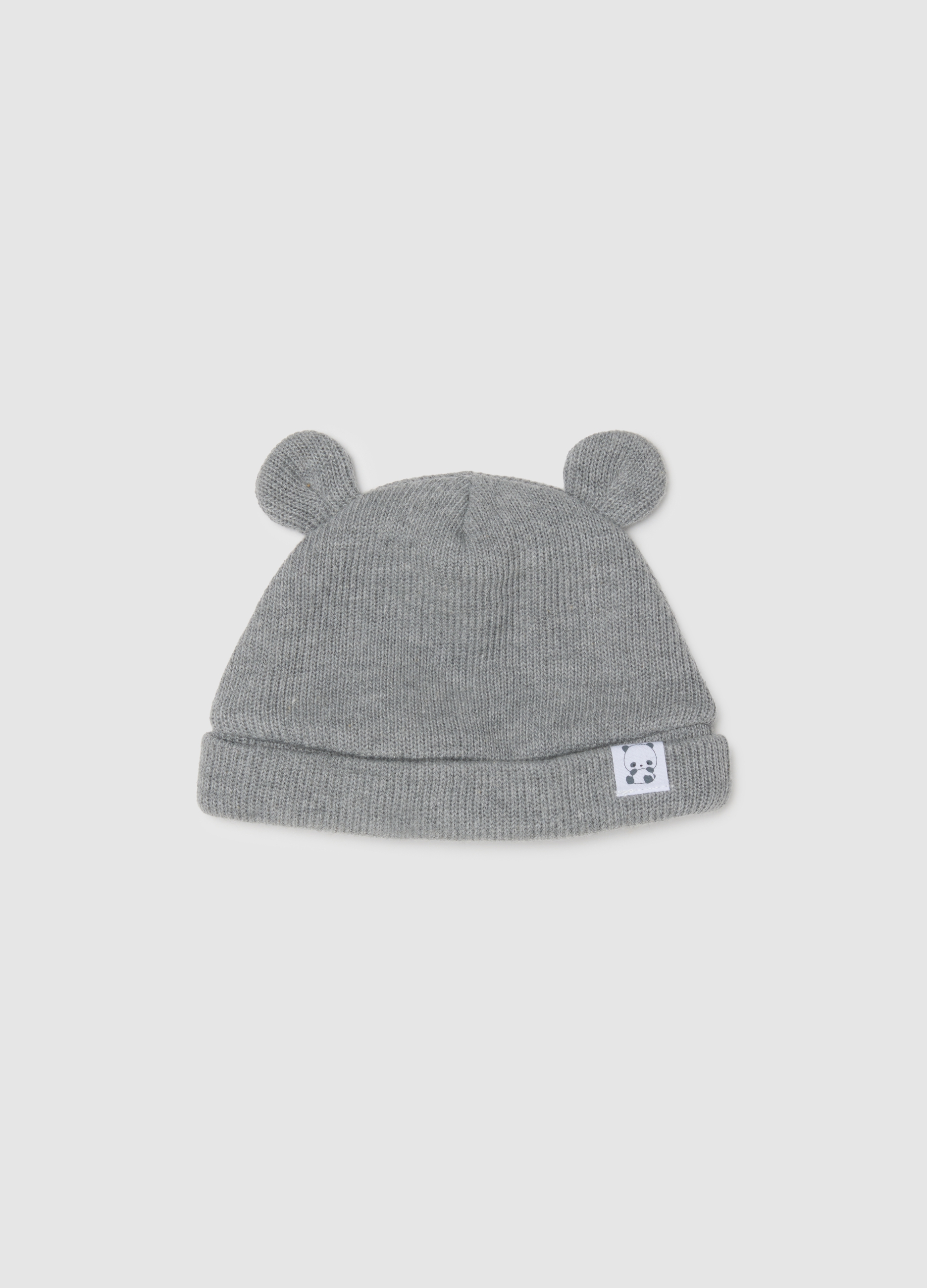 FAGOTTINO, Cappello Da Neonato In Misto Cotone Grigio, Unisex, Grigio, Taglia: ONE SIZE