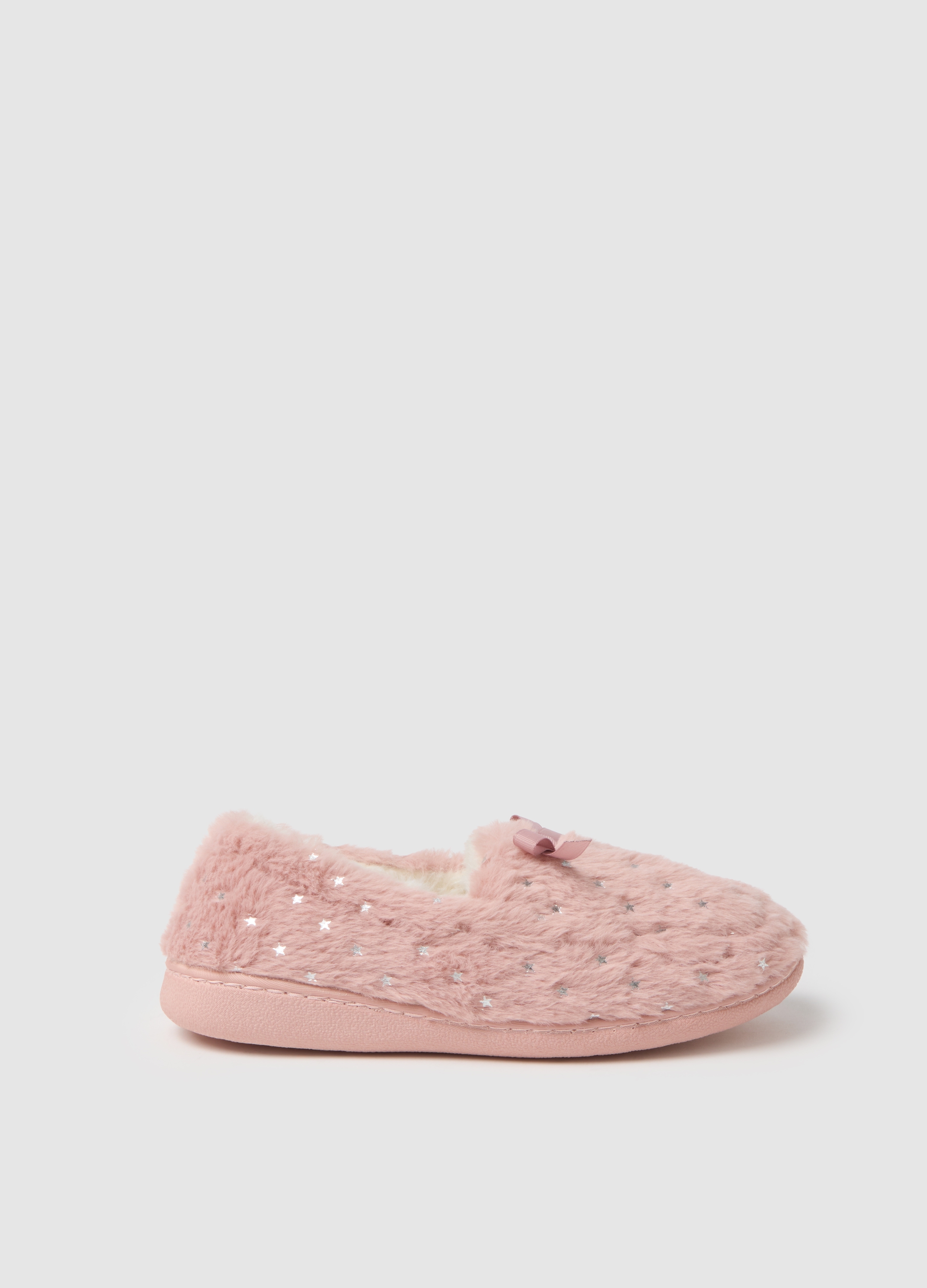 OVS, Pantofole In Misto Rosa Con Fiocco, Donna, Rosa, Taglia: 38-39