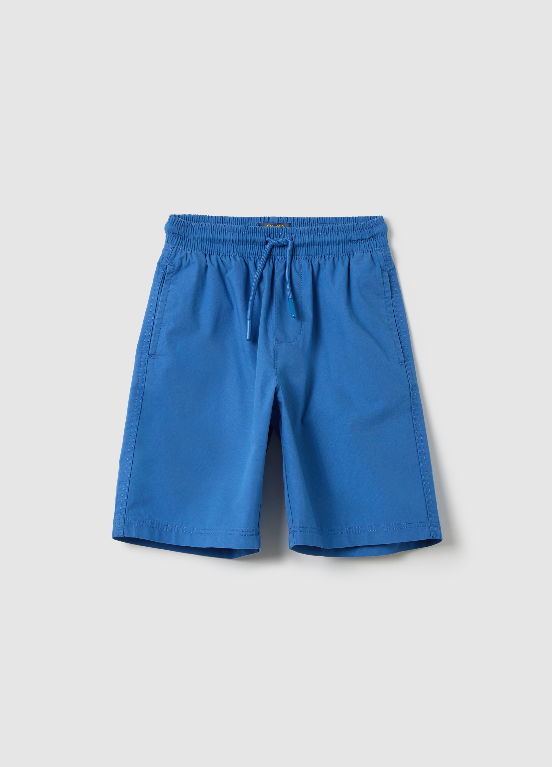 OVS, Shorts Azzurri In Cotone Con Coulisse, Bambino, Azzurro, Taglia: 3-4