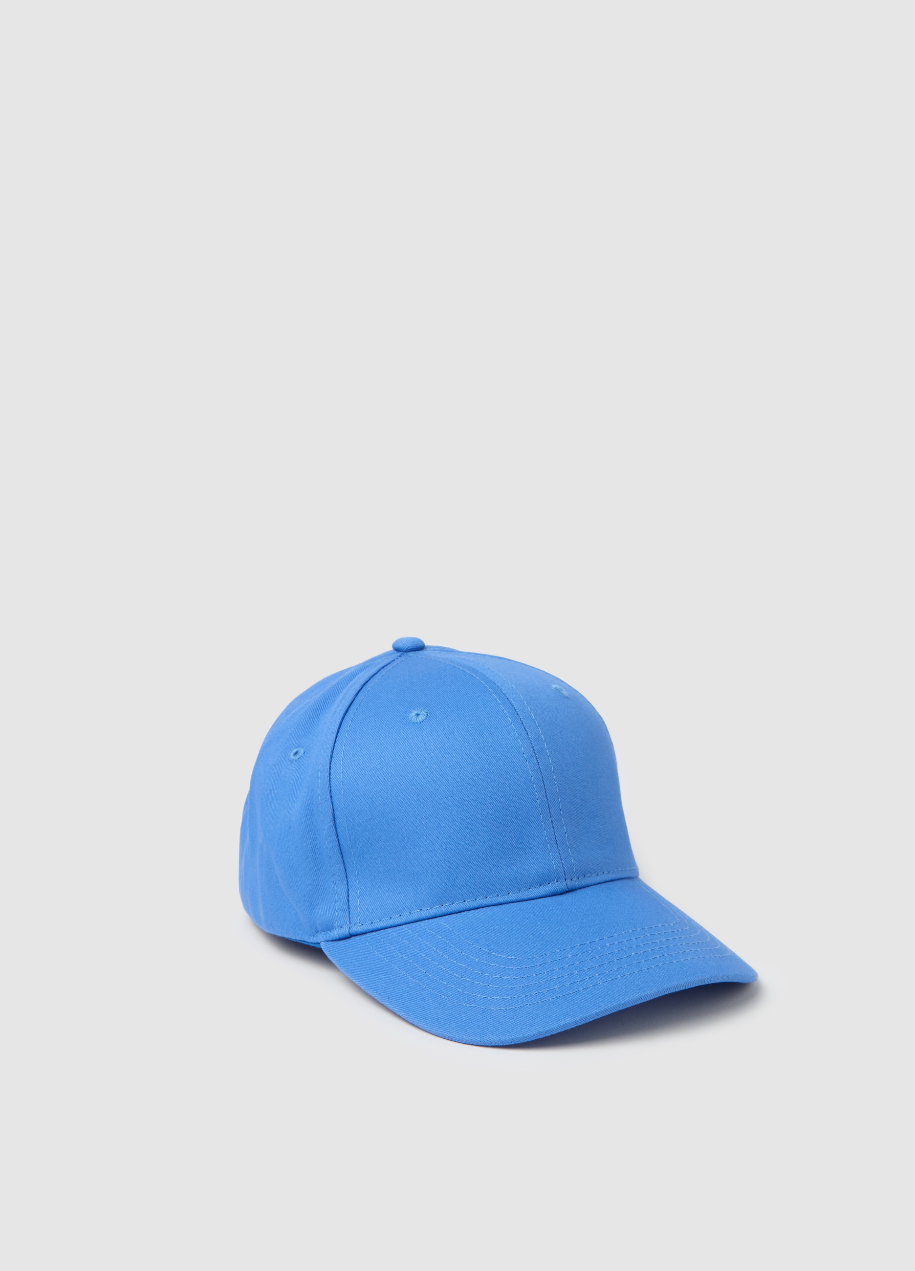 OVS , Cappello Da Baseball In Cotone, Uomo, Azzurro, Taglia: ONE SIZE