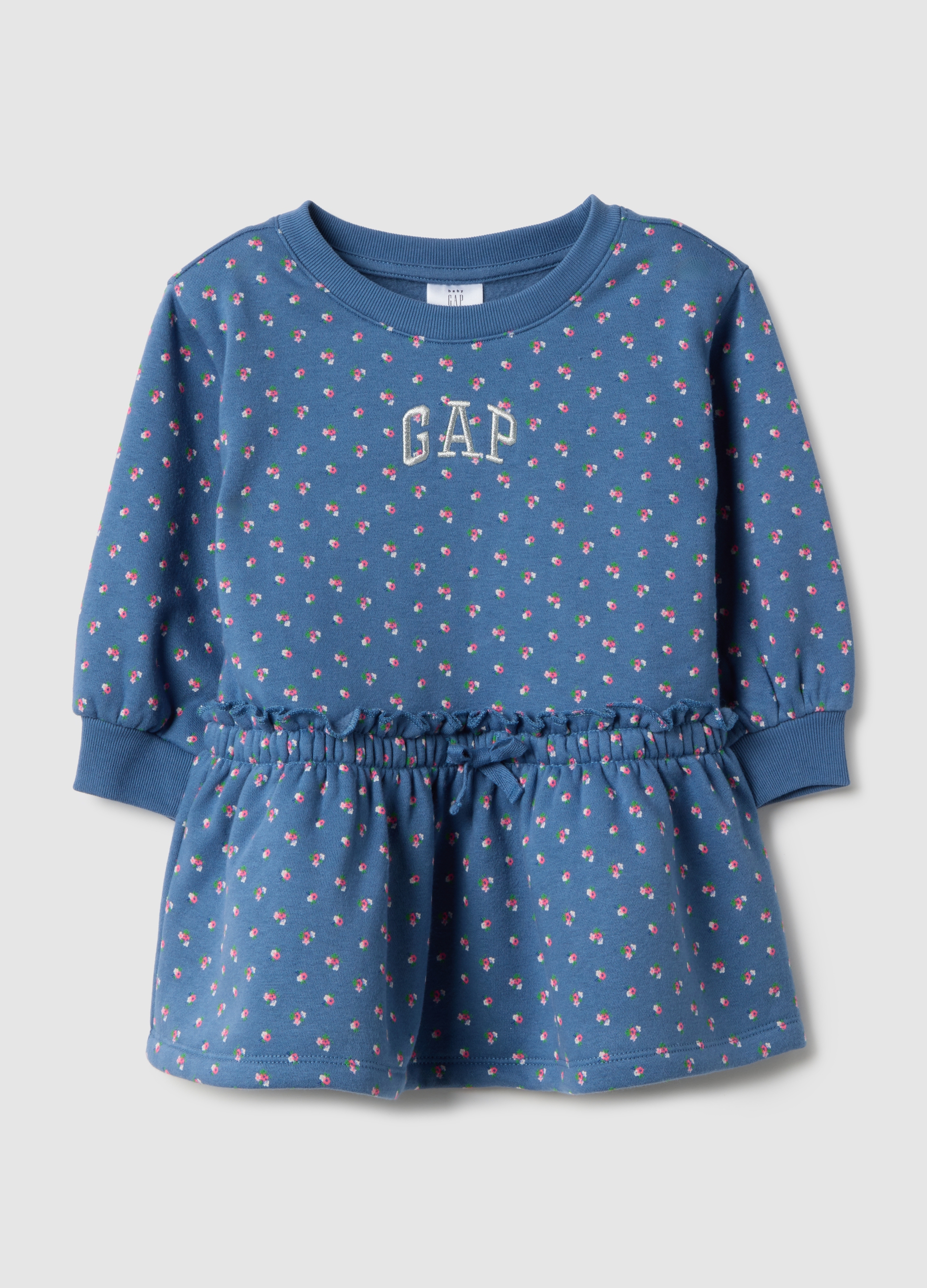 GAP KIDS, Vestito In Misto Cotone Con Stampa Floreale, Unisex, Azzurro, Taglia: 12-18M/74-79