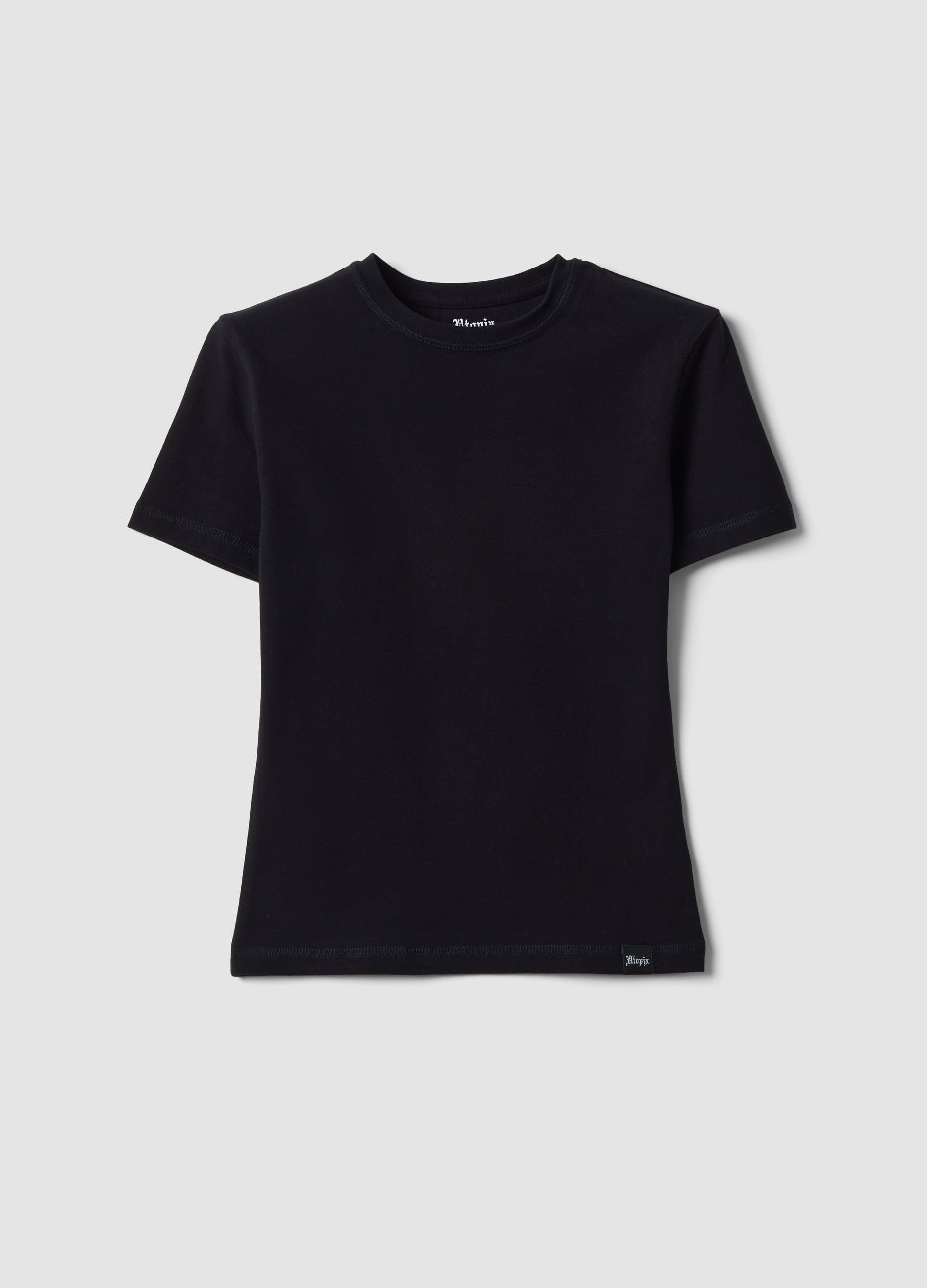 UTOPJA, Perfect T-shirt Black, Donna, Nero, Taglia: XS