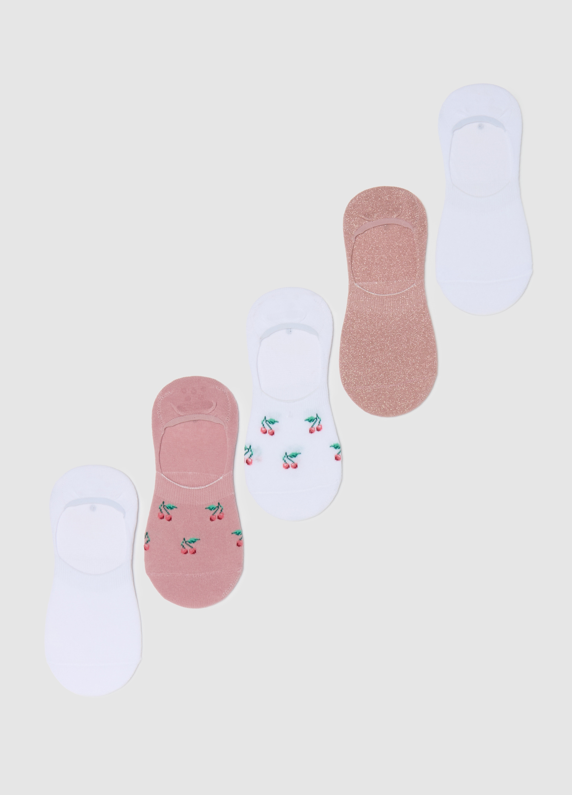 OVS , Set Cinque Fantasmini Con Ciliegie, Donna, Multicolor, Taglia: 36-38