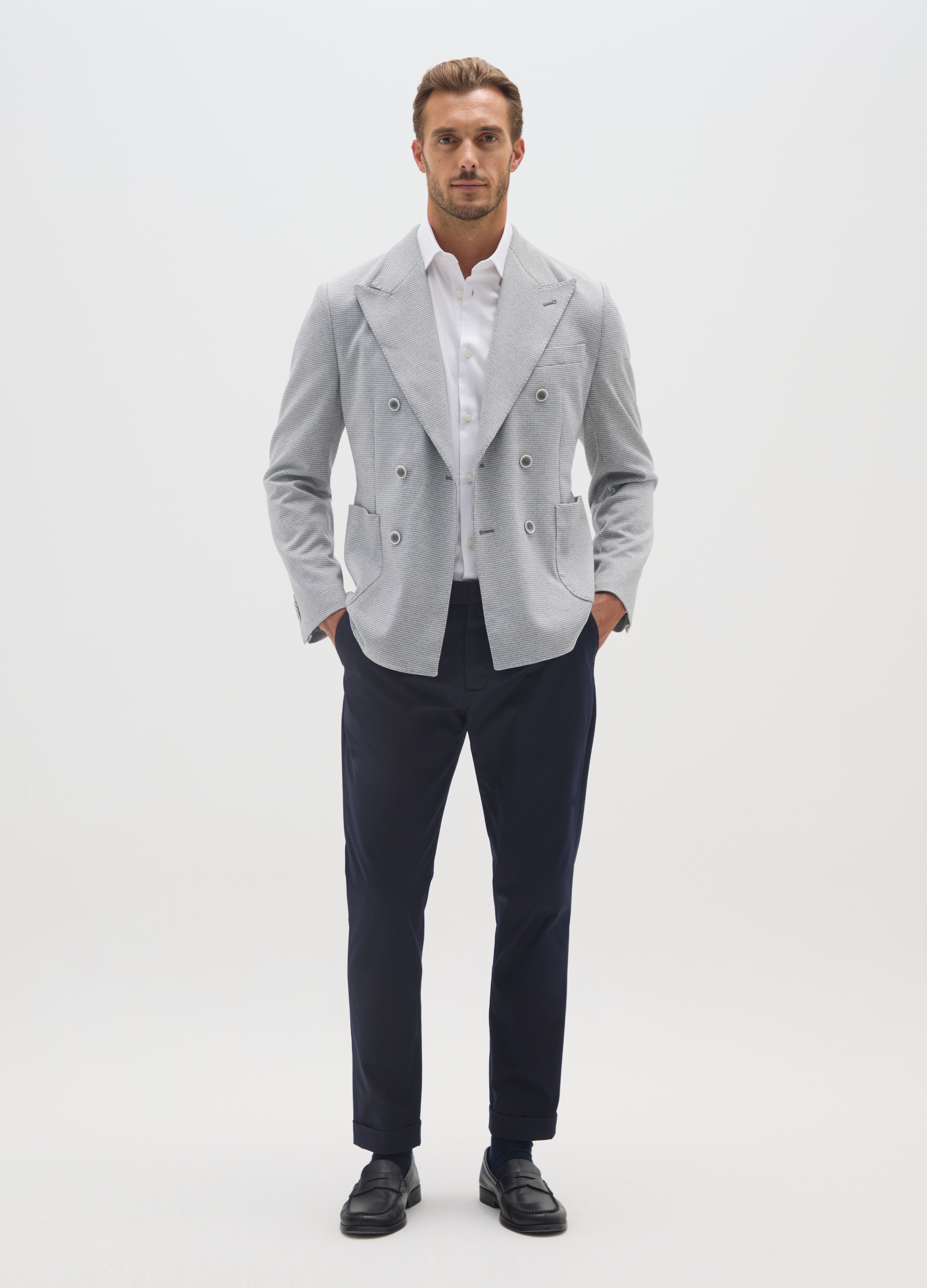 BST.1957, Pantaloni Chino Verdi In Misto Cotone Elasticizzato Slim Fit, Uomo, Verde, Taglia: 52