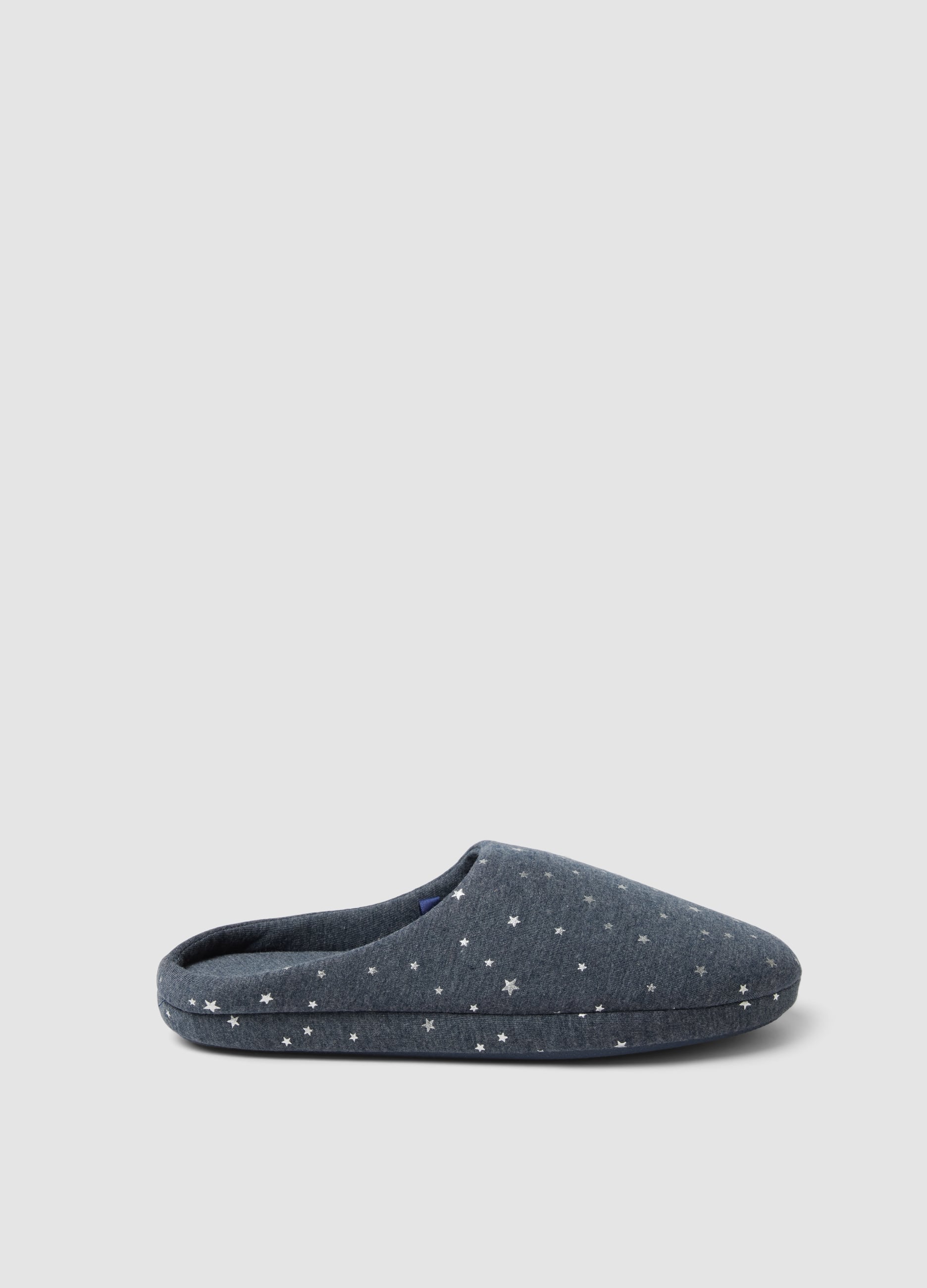 OVS, Pantofole Blu Da Casa Con Stampa Di Stelle, Donna, Blu, Taglia: 36-37