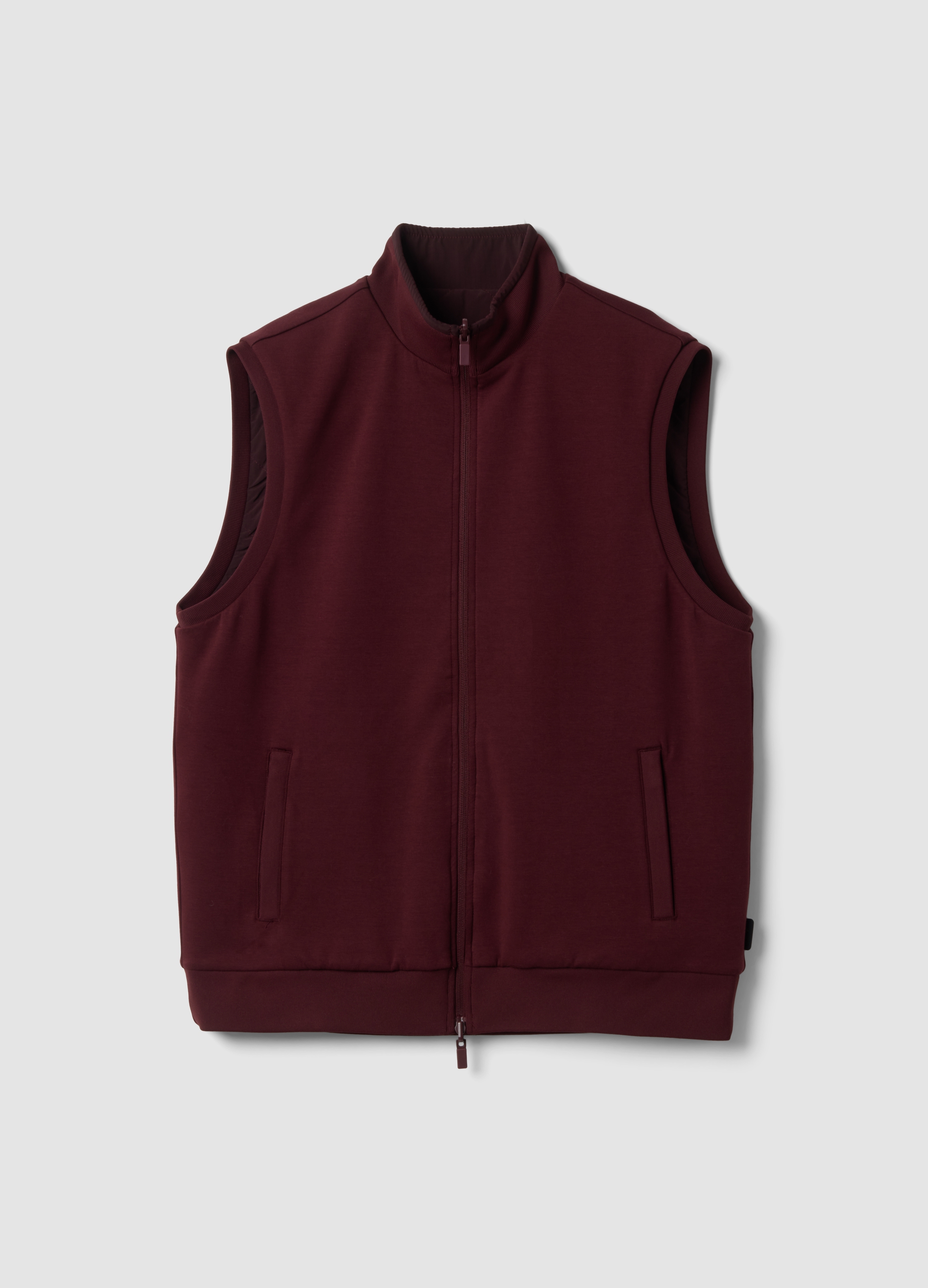 Piombo Tech, Gilet Reversibile Rosso In Cotone Elasticizzato Con Colletto Regular Fit, Uomo, Rosso, Taglia: XXL