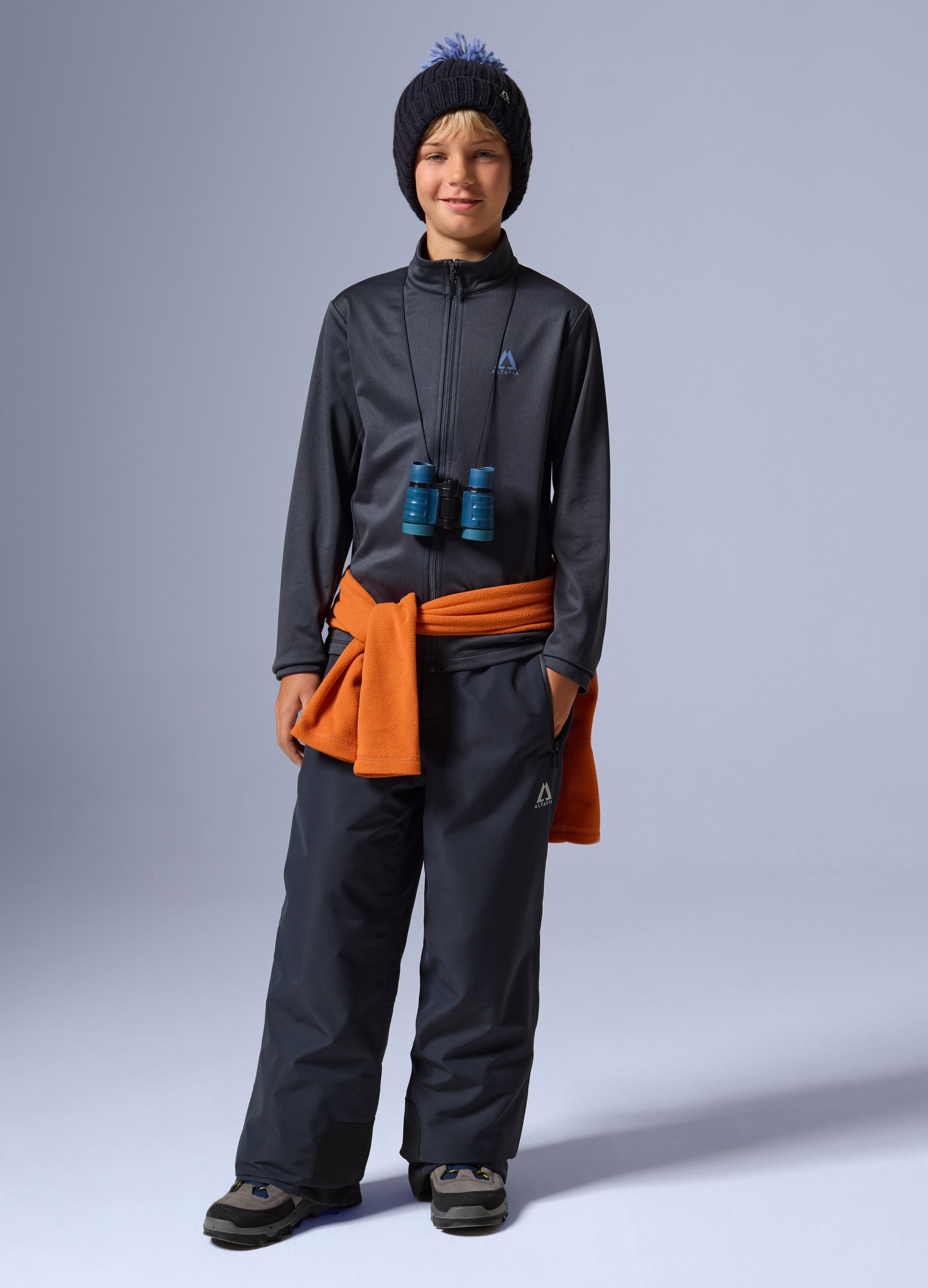 ALTAVIA, Altavia Con Deborah Compagnoni Full Zip Waffle Pile, Unisex, Gunmetal, Talla: 14