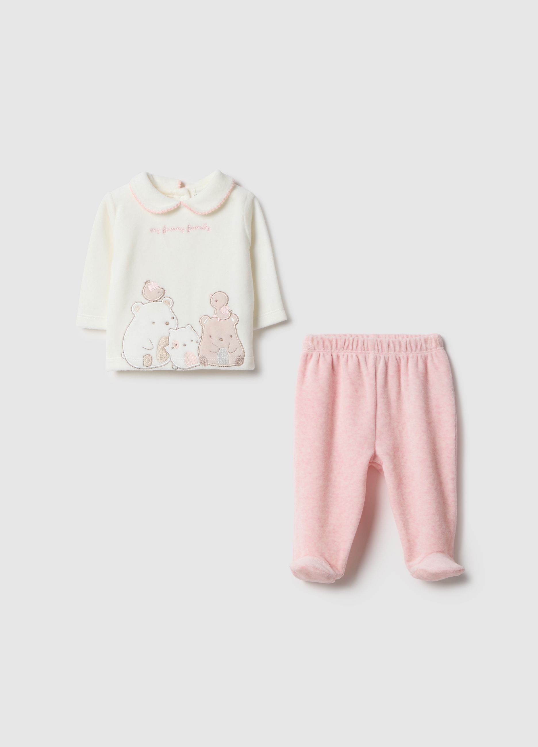 FAGOTTINO, Set Per Neonati In Misto Cotone Bianco E Rosa, Neonata, Multicolor, Taglia: 0-1