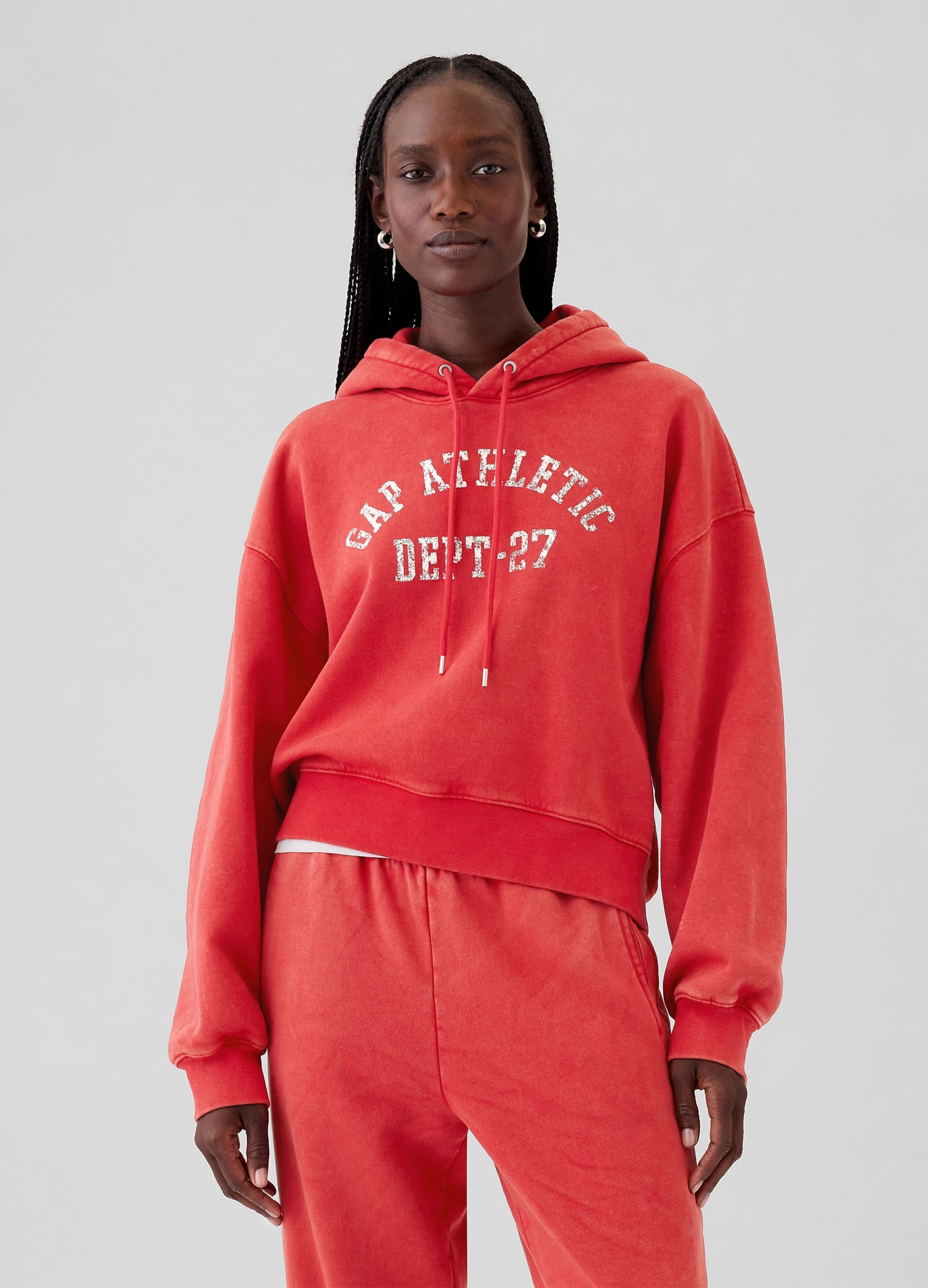 GAP, Felpa Oversize Con Cappuccio E Logo, Donna, Azzurro, Taglia: XL