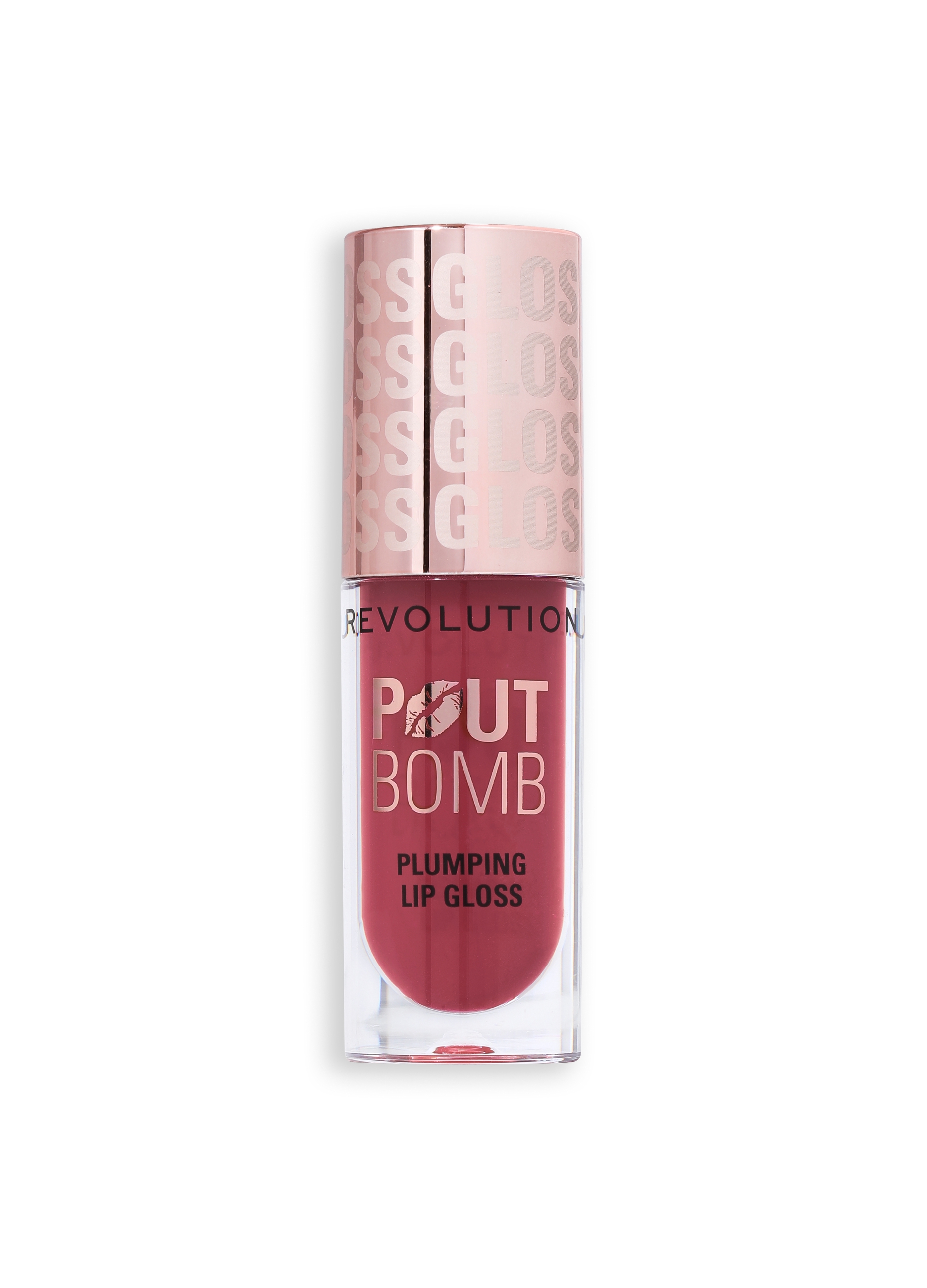 REVOLUTION, Revolution Pout Bomb Plumping Gloss Wild Mauve Pink, Donna, Rosa, Taglia: FASUL
