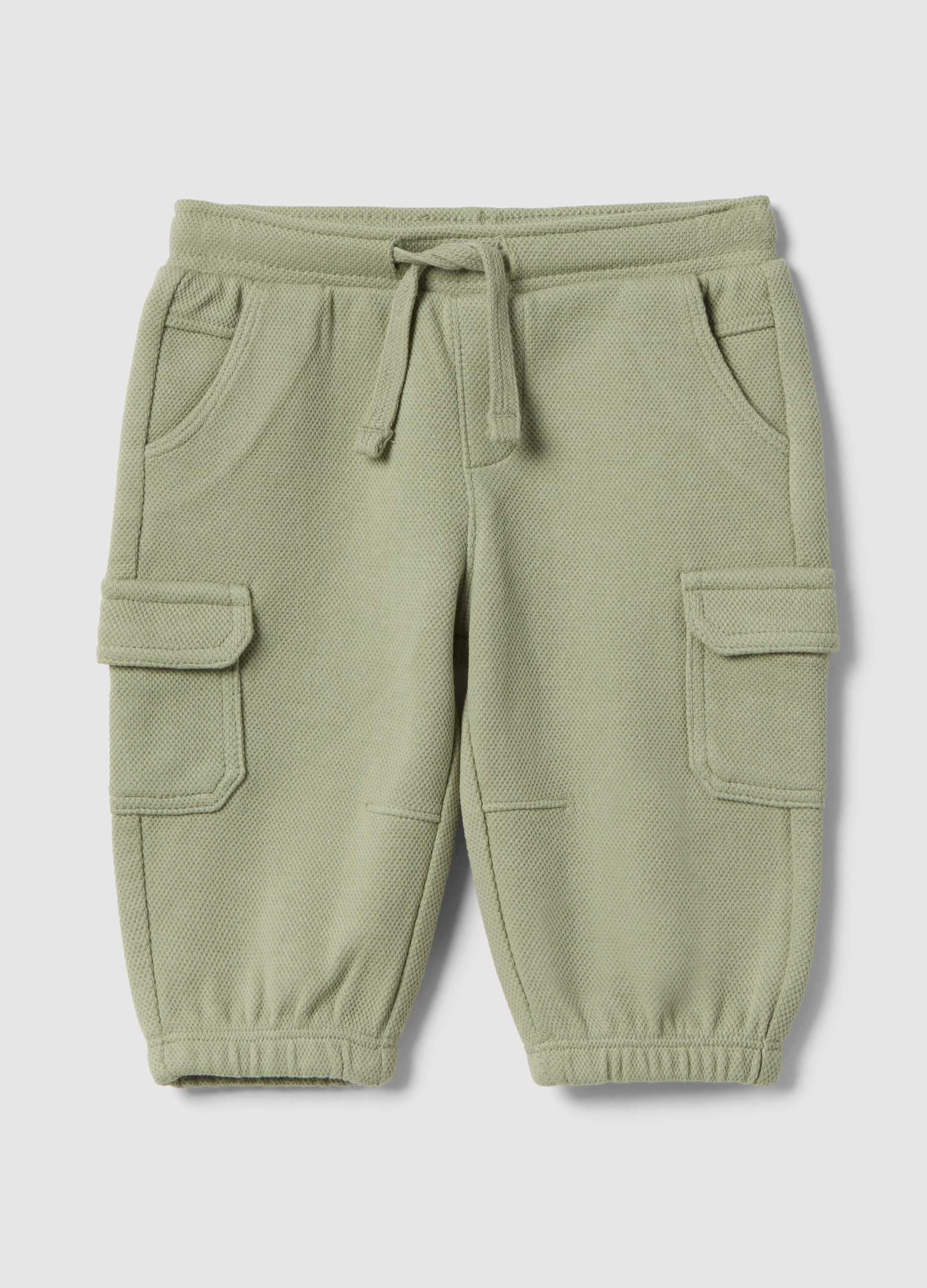 FAGOTTINO, Shorts Cargo Verdes Para Bebé En Mezcla De Algodón, Corte Regular, Bebé Niño, Verde salvia, Talla: 6-9