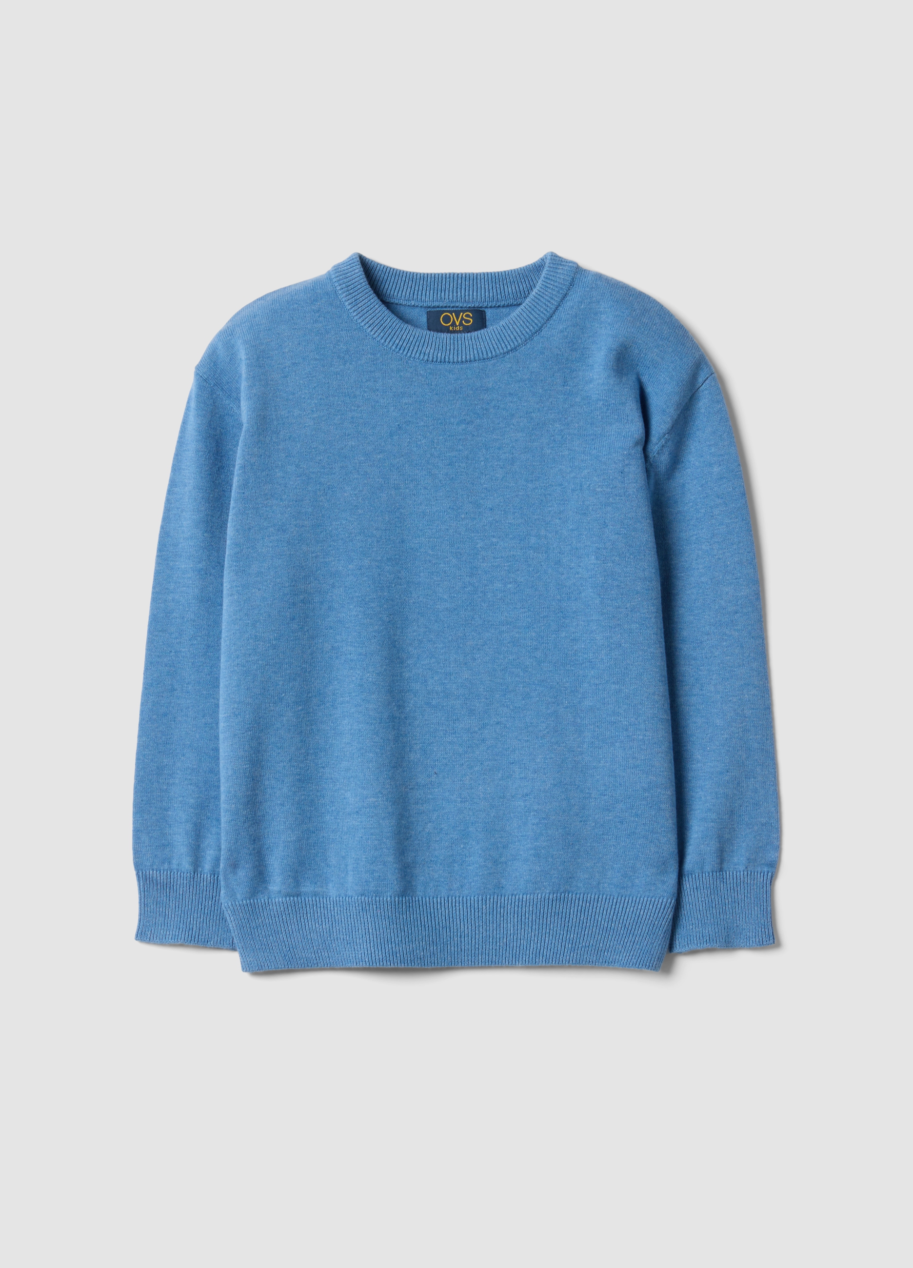 OVS KIDS, Maglia Azzurra In Puro Cotone A Girocollo Over Fit Per Bambino, Azzurro, Taglia: 7-8