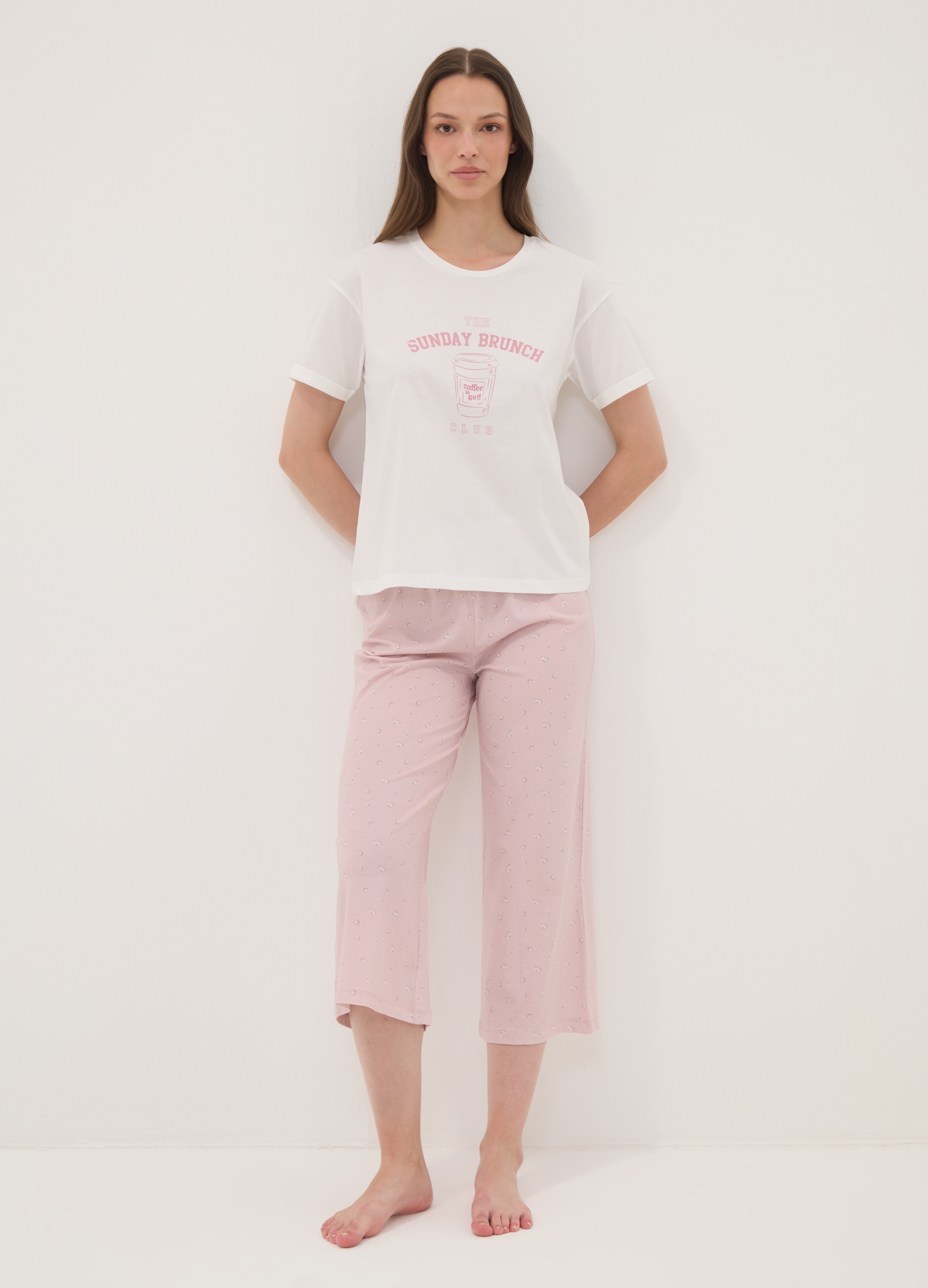 OVS, Pantaloni Pigiama Rosa In Puro Cotone Organico, Donna, Rosa, Taglia: XXL