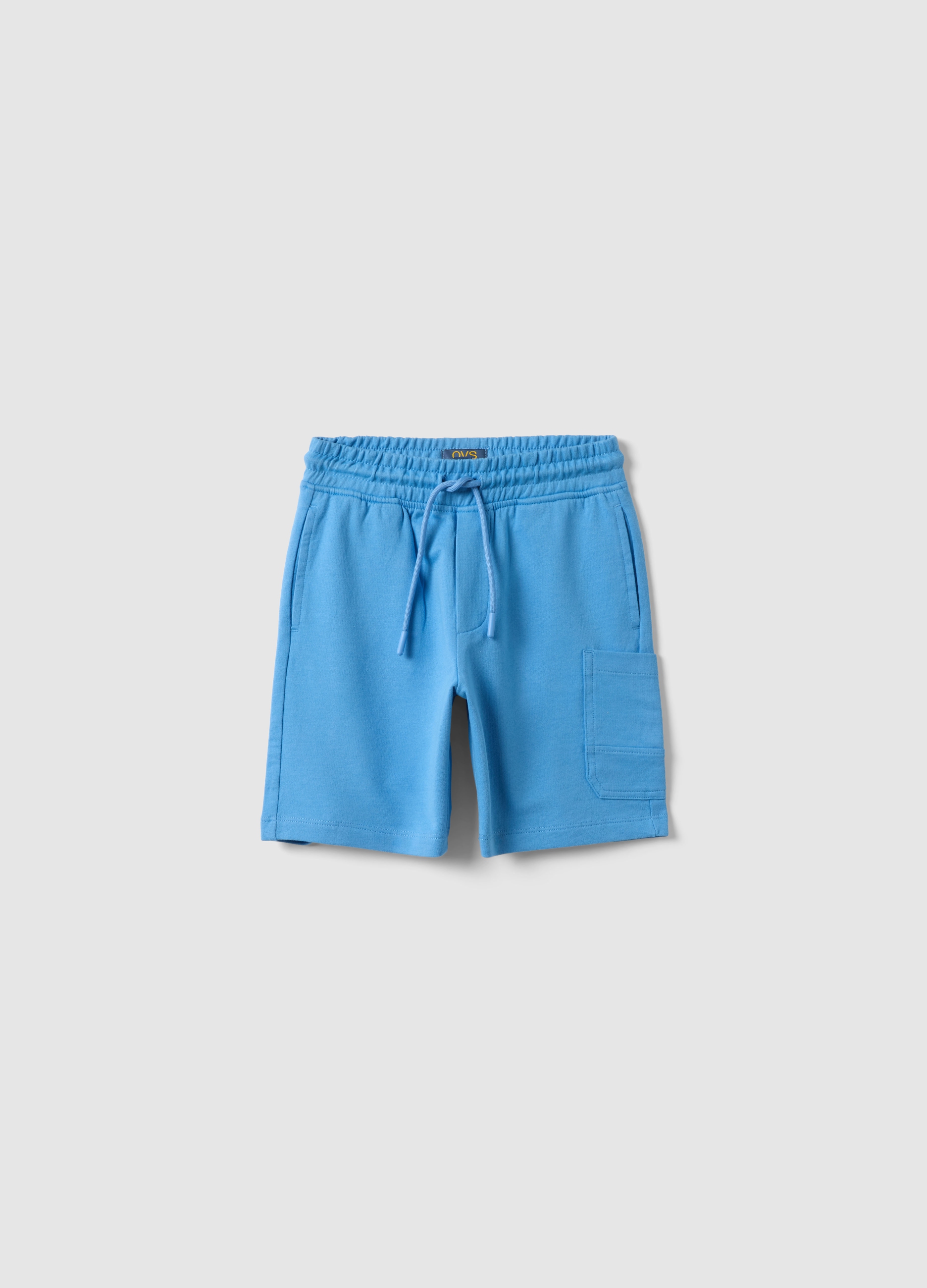 OVS KIDS, Pantalones Cortos De Puro Algodón Azul Claro Para Niños Regular Fit, Niño, Azul Cielo, Talla: 3-4