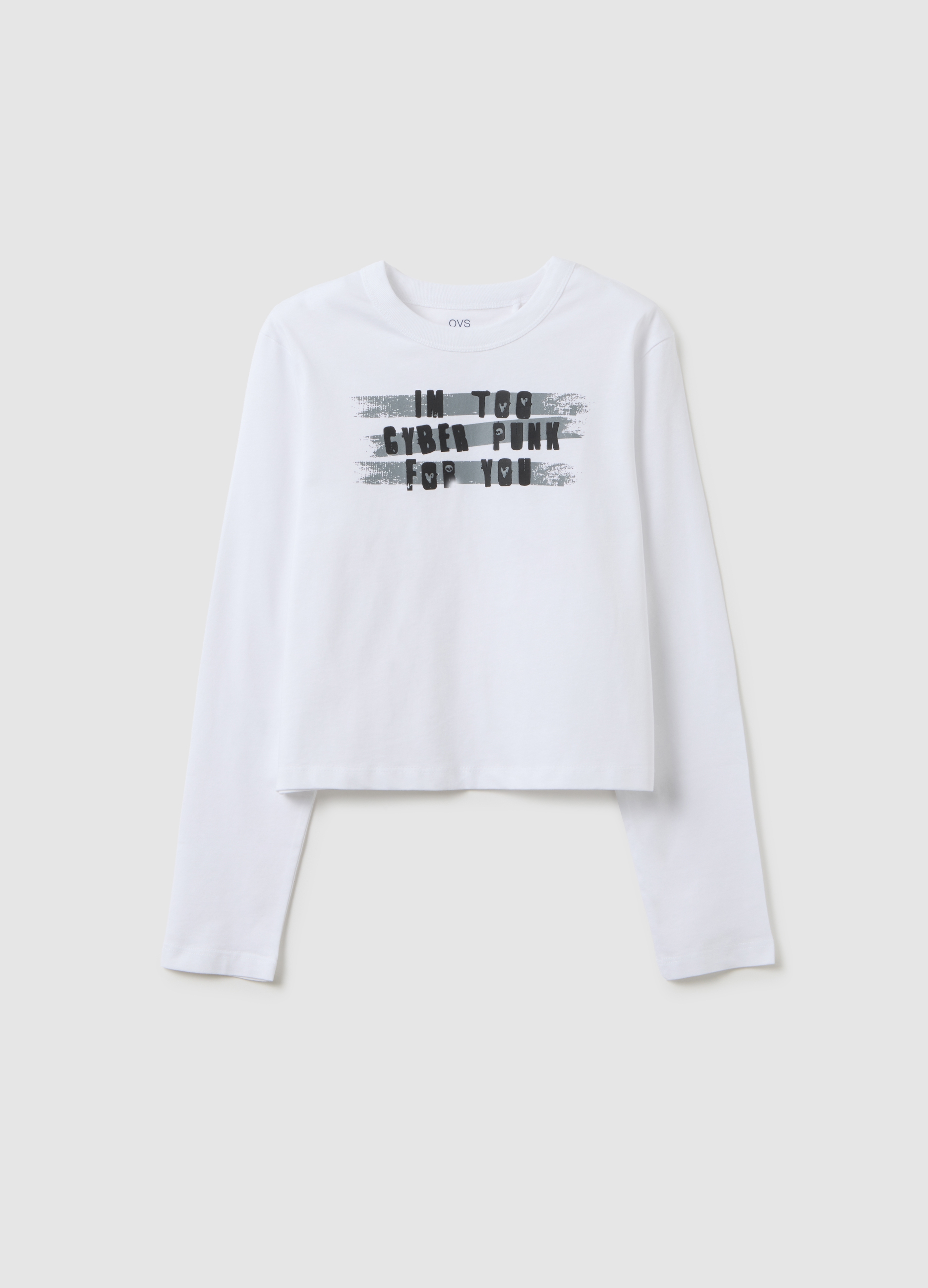 Maglia Da Ragazza In Puro Cotone Bianca Regular Fit, Niña, Blanco óptico, Talla: 12-13