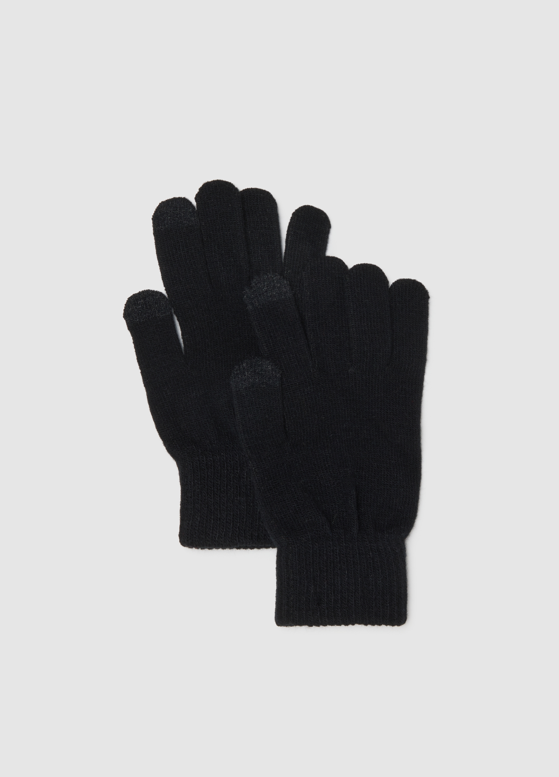 Guantes Negros De Invierno, Hombre, Gunmetal, Talla: FASUL