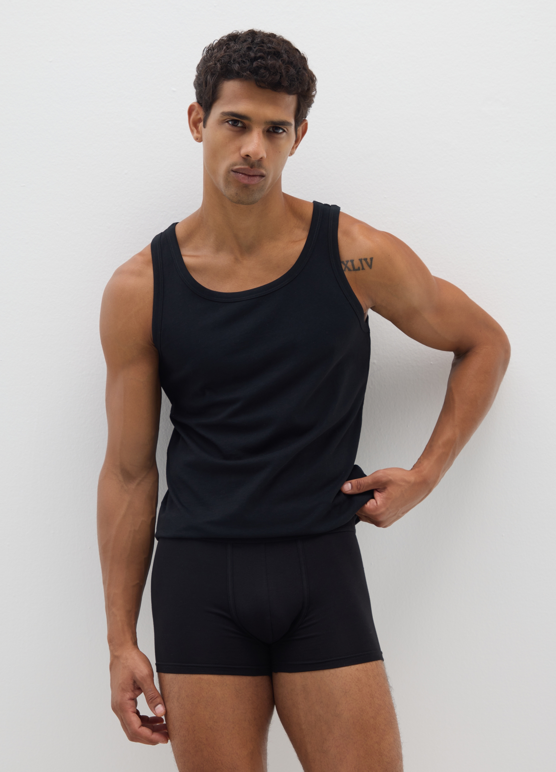 OVS, Bipack Di Boxer In Cotone Supima Elasticizzato Blu, Uomo, Blu, Taglia: M