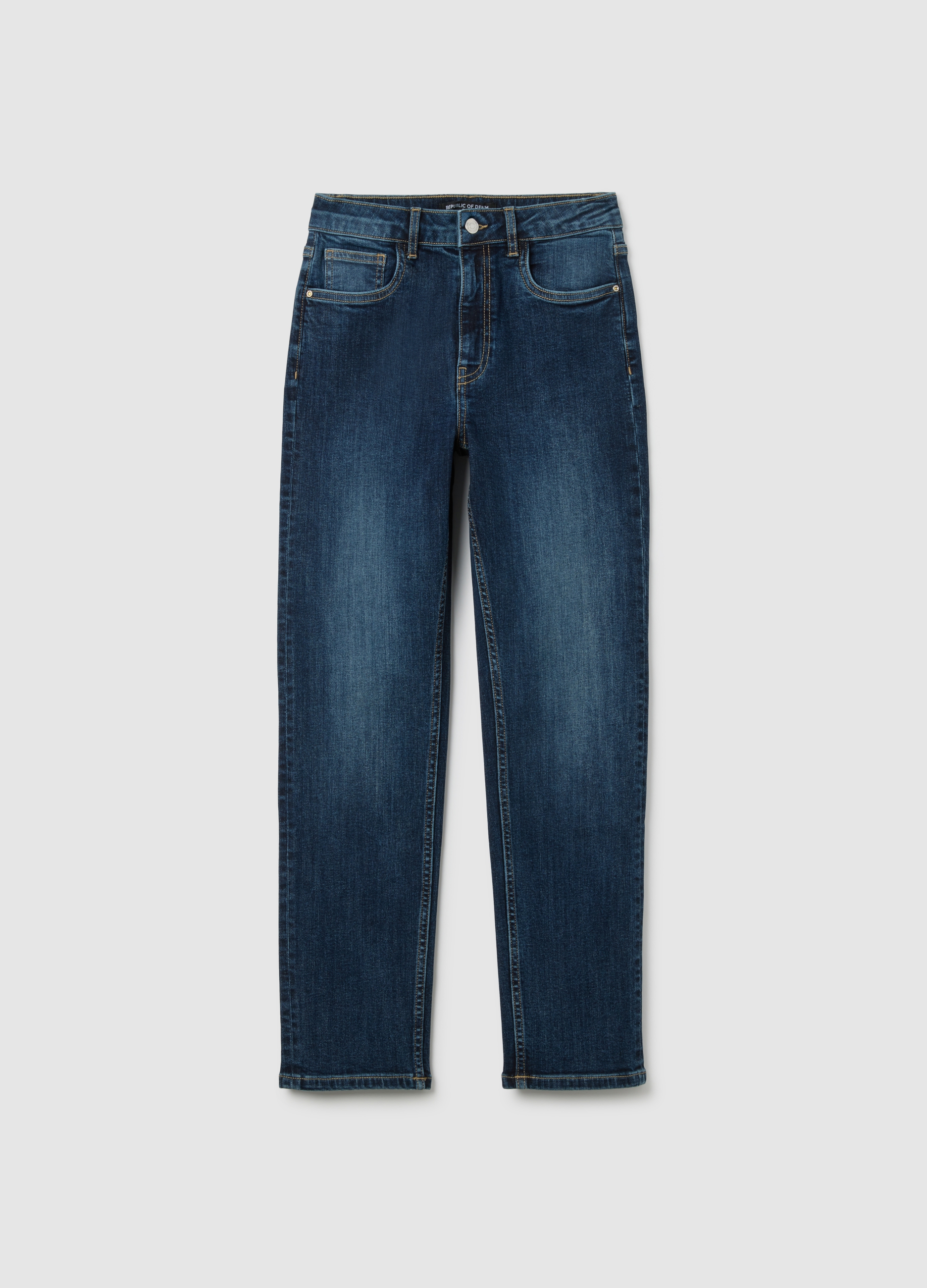 OVS, Vaqueros Slim Azul Elástico, Mujer, Lavado oscuro, Talla: 42