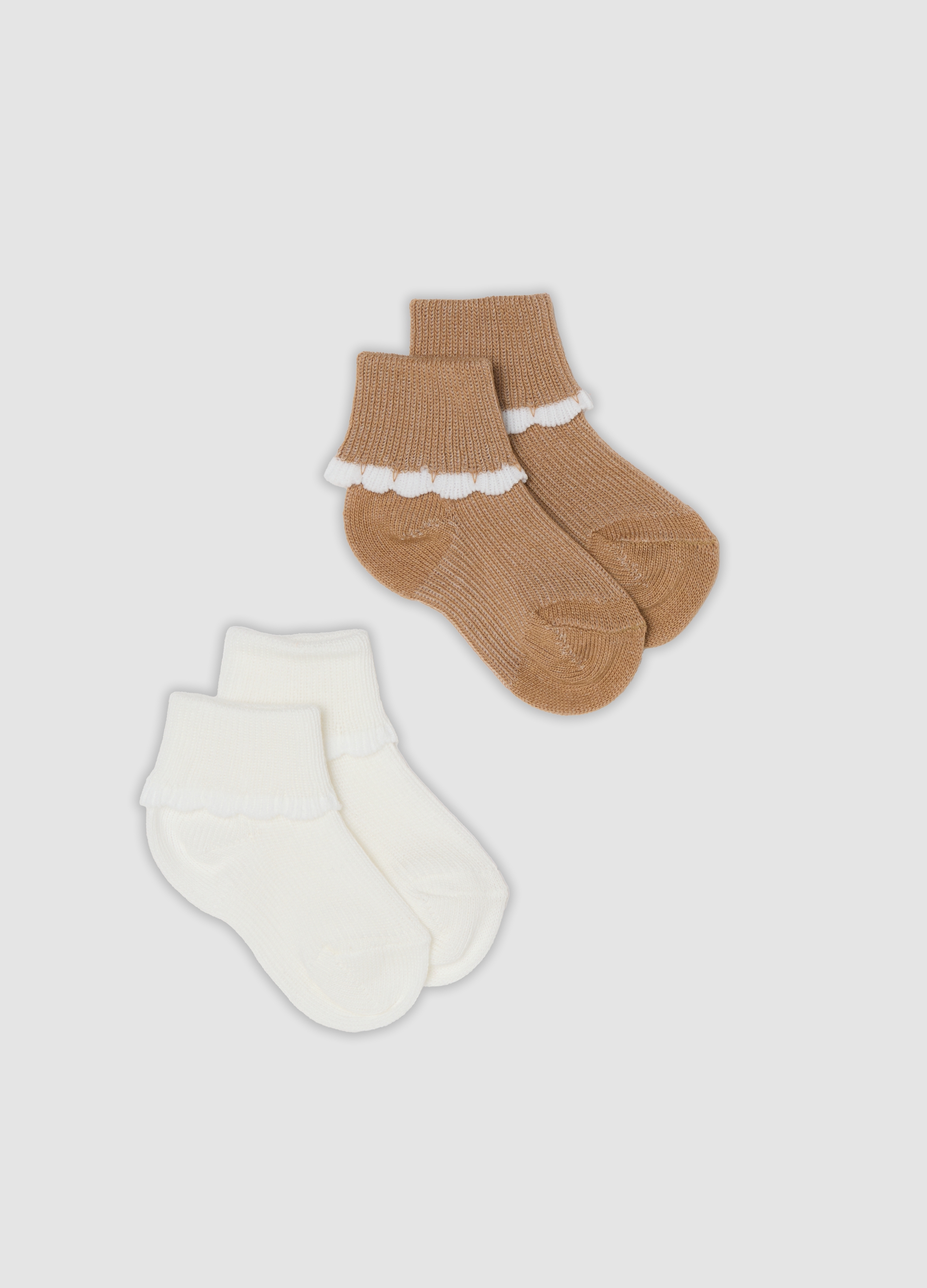 FAGOTTINO, Bipack Di Calze Corte Multicolor In Misto Cotone Per Neonata, Multicolor, Taglia: T.U.