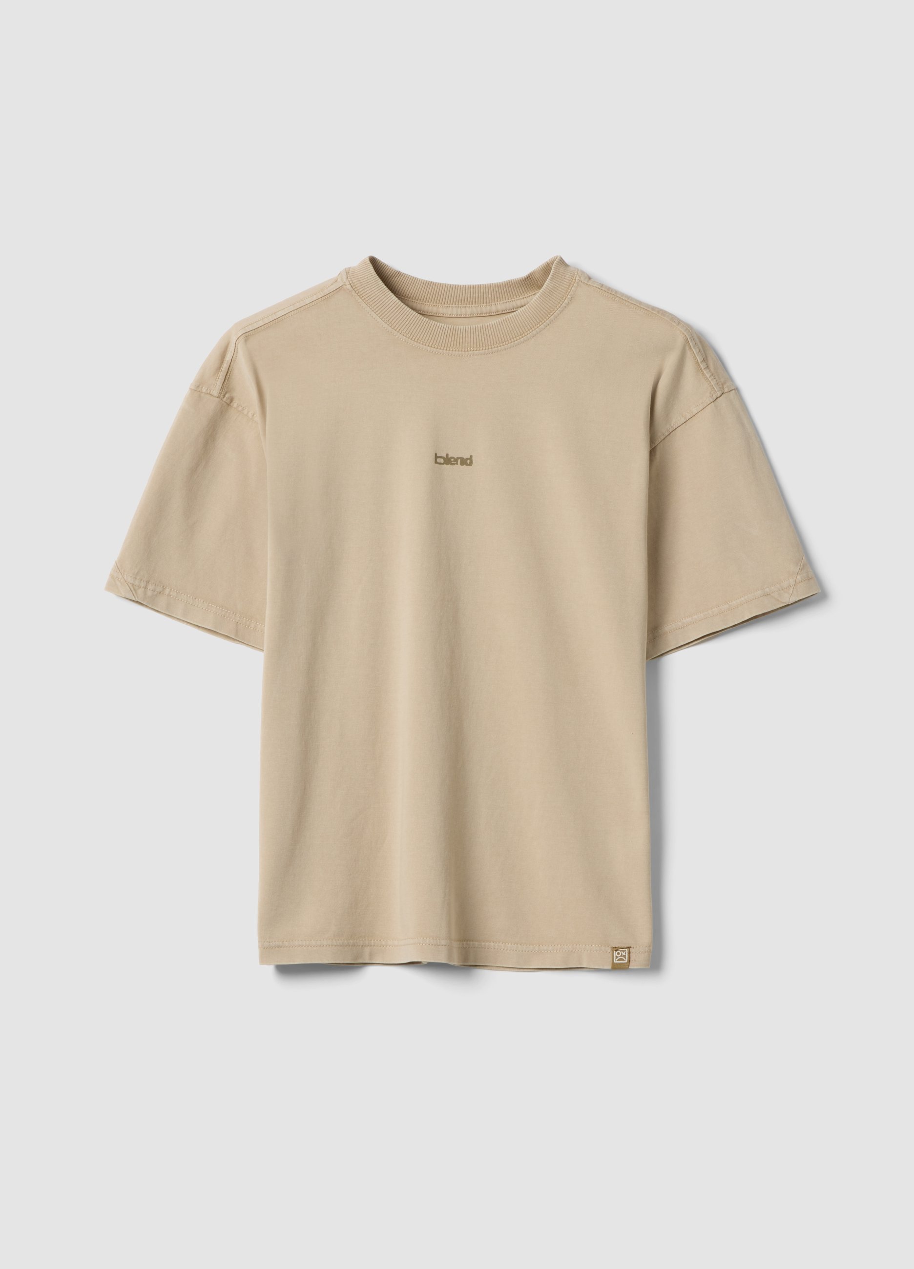 OVS KIDS, Camiseta Beige De Puro Algodón Para Niño De Manga Corta, Corte Oversize, Niño, Beige, Talla: 13-14