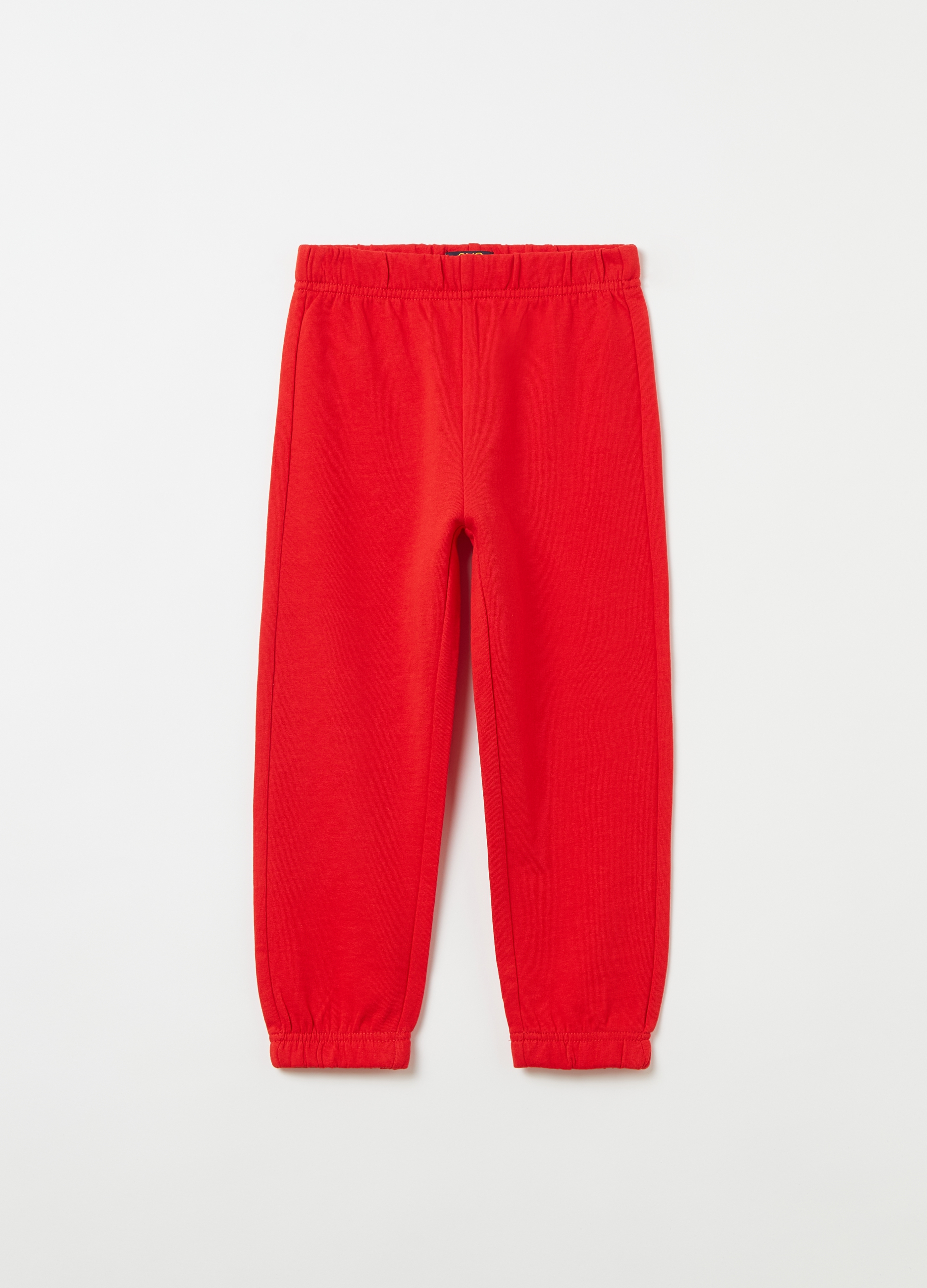 OVS, Joggers In Felpa Con Profili Elasticati, Bambino, Rosso, Taglia: 3-4