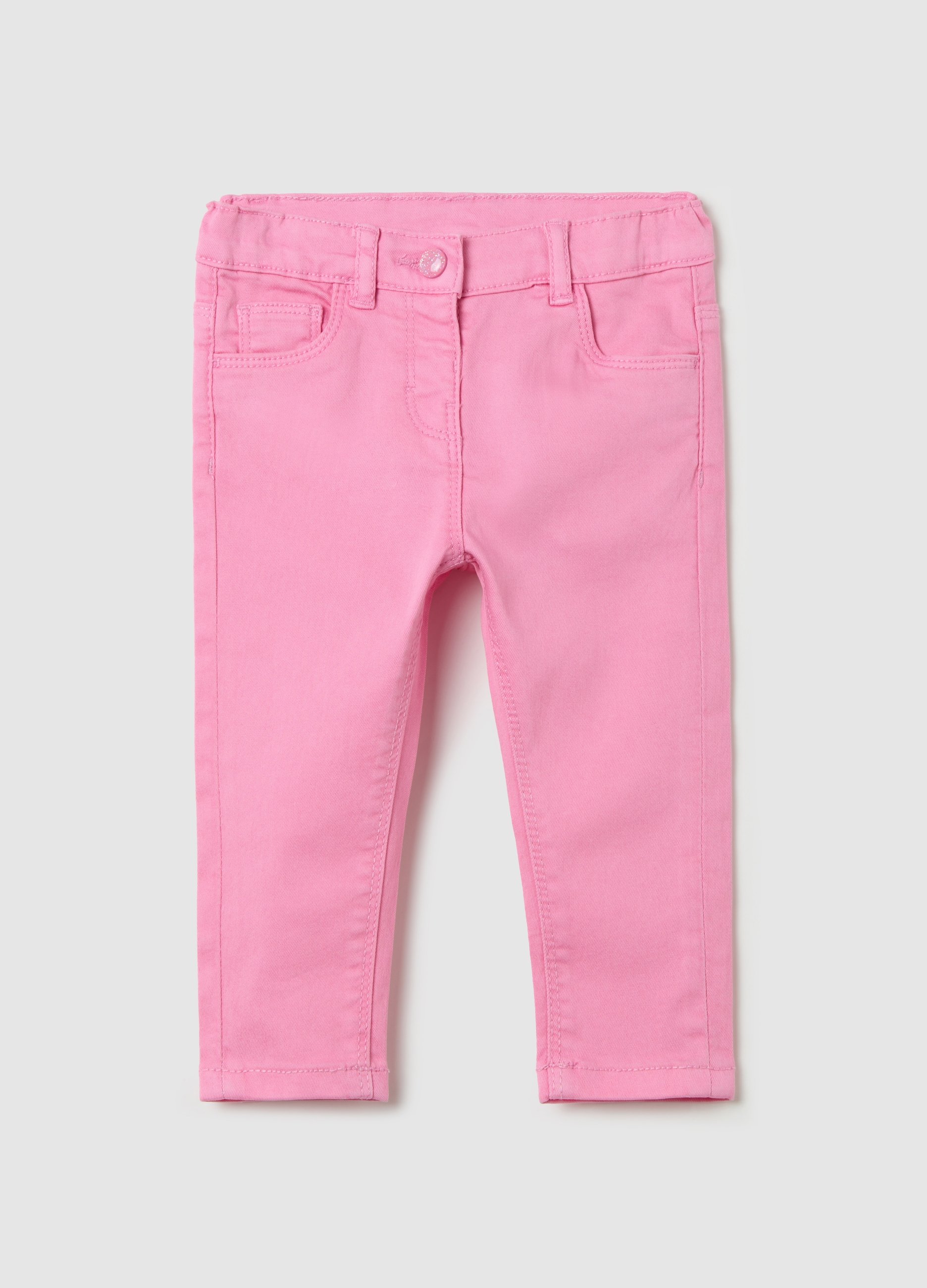 FAGOTTINO, Jeans Stretch Cinque Tasche, Bambina, Rosa, Taglia: 12-18